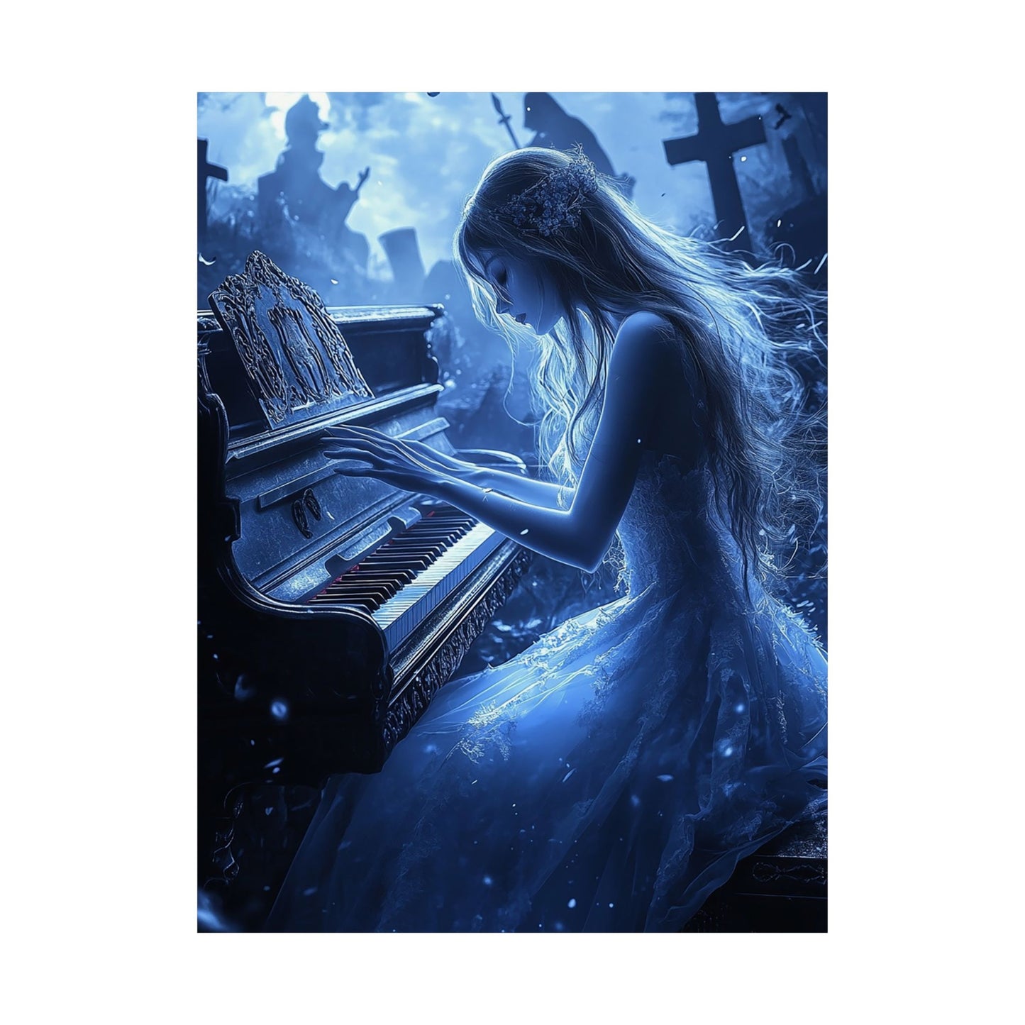 Midnight Serenade Matte Vertical Posters MysMuse. - Premium Matte Vertical Posters from MysMuse - Just $16.95! Shop now at Mysterious Muse