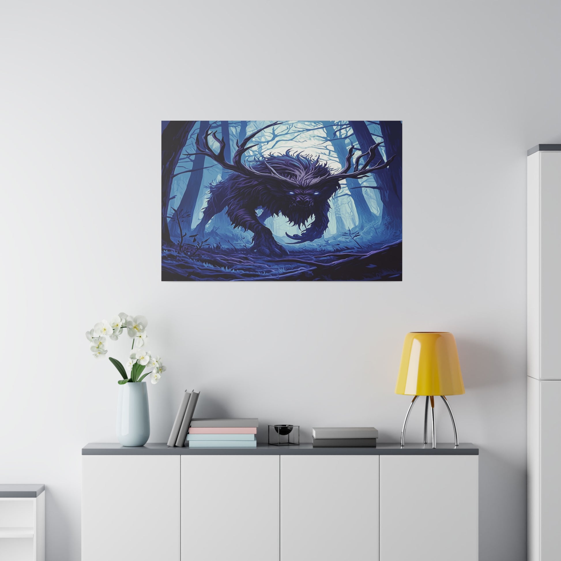 Ebonwood Shadowbeast Matte Canvas Prints MysMuse - Premium Matte Canvas Prints from MysMuse - Just $41.99! Shop now at Mysterious Muse