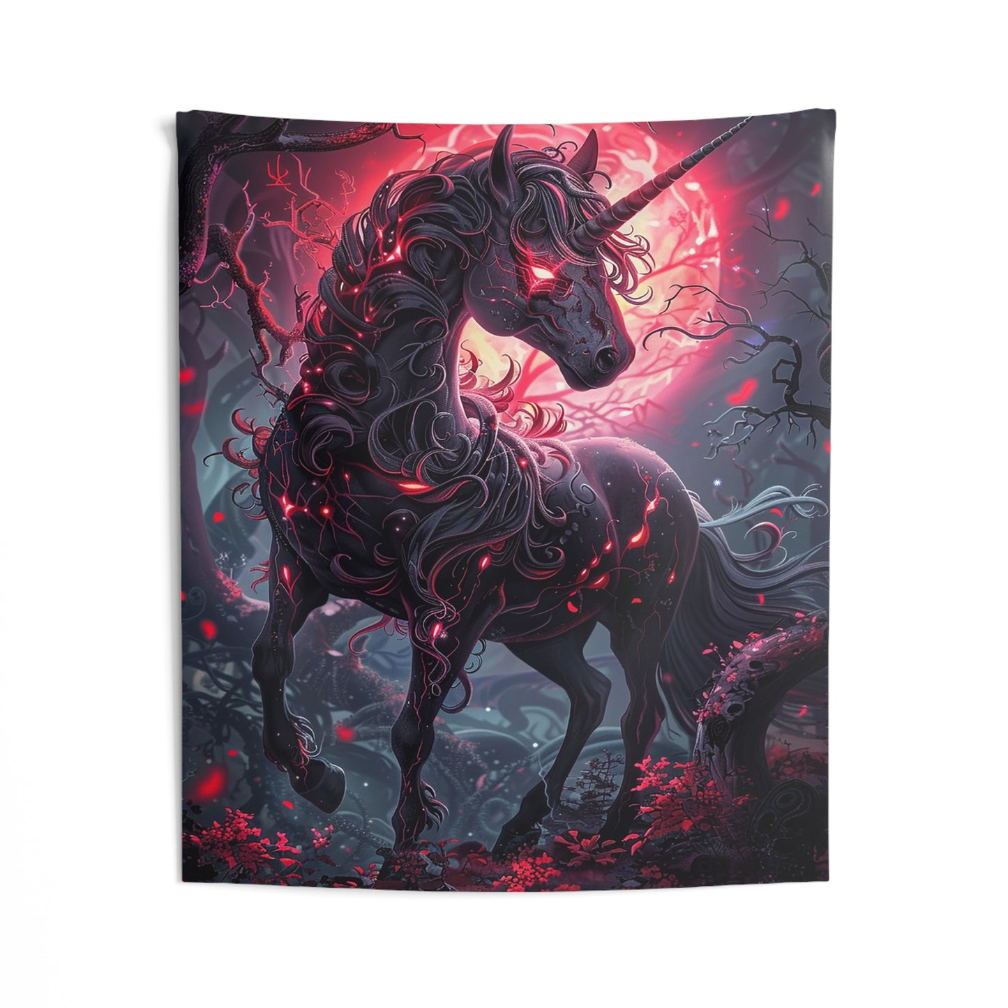 Nightmare Unicorn Decorative Wall Tapestry MysMuse - Premium Decorative Wall Tapestry from MysMuse - Just $26.99! Shop now at Mysterious Muse