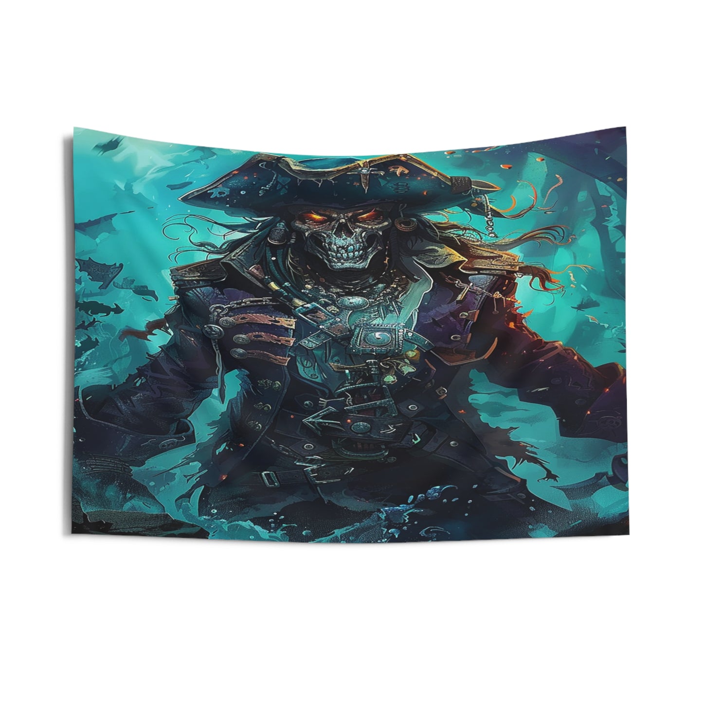 Captain of the Damned Decorative Wall Tapestry MysMuse - Premium Decorative Wall Tapestry from MysMuse - Just $26.99! Shop now at Mysterious Muse