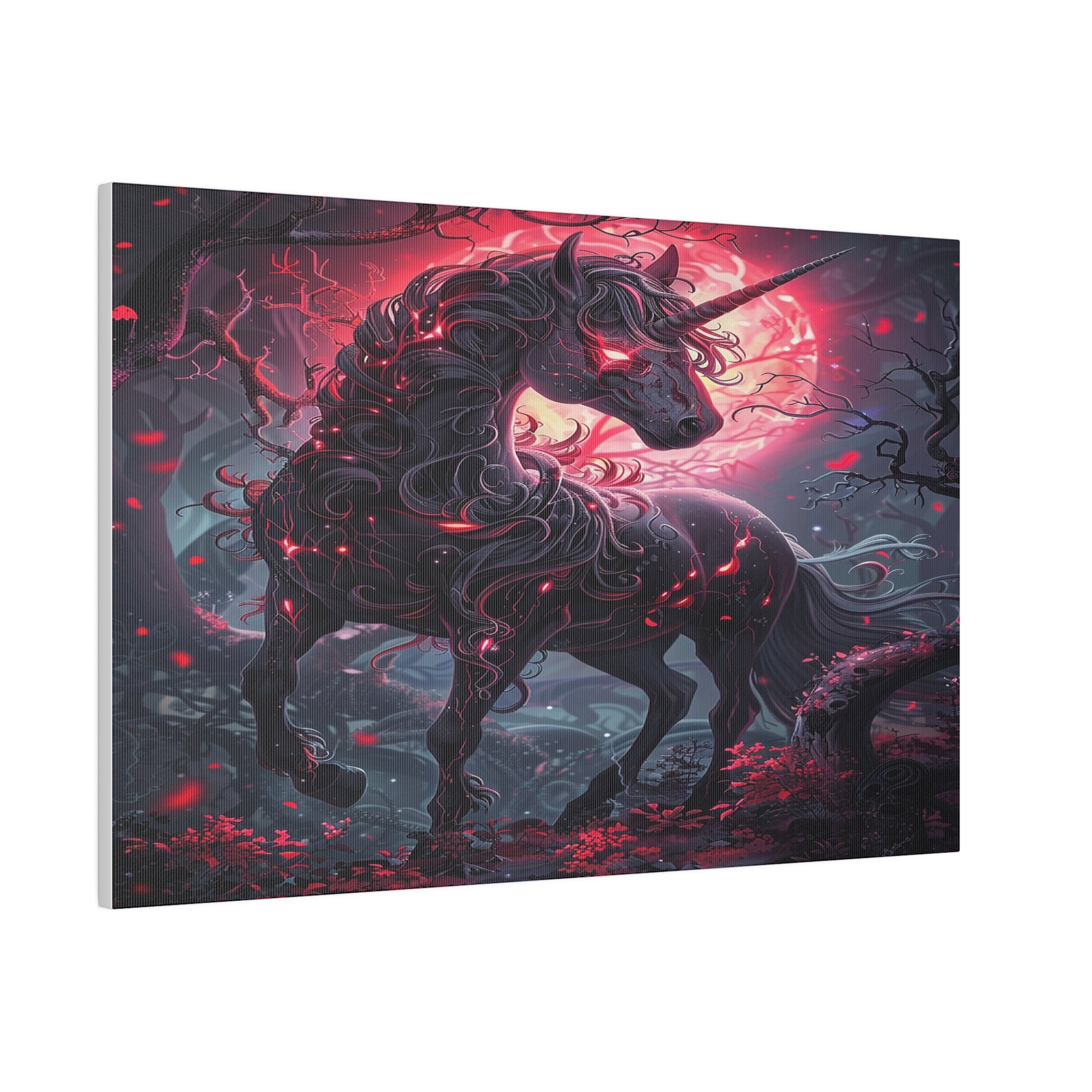 Nightmare Unicorn Matte Canvas Prints MysMuse - Premium Matte Canvas Prints from MysMuse - Just $41.99! Shop now at Mysterious Muse