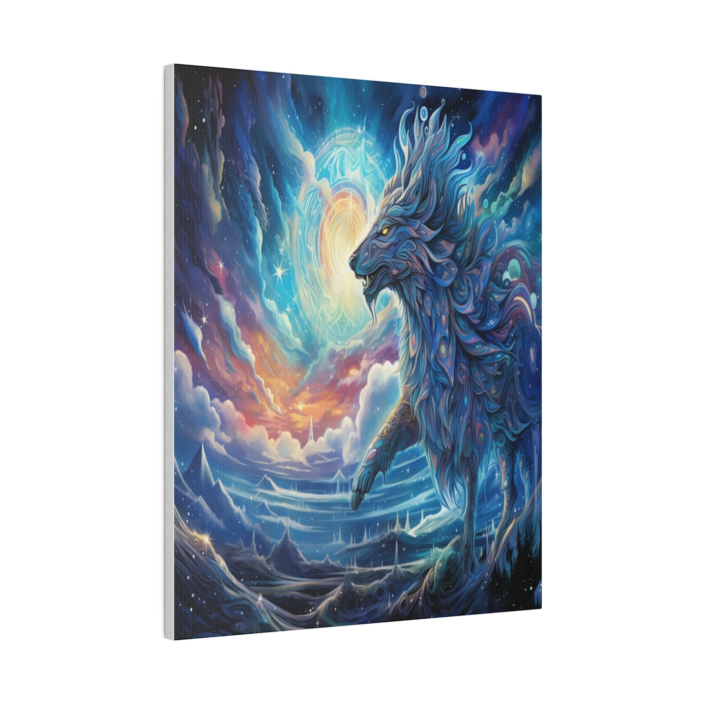 Cosmic Wolf Matte Canvas Prints MysMuse - Premium Matte Canvas Prints from MysMuse - Just $41.99! Shop now at Mysterious Muse