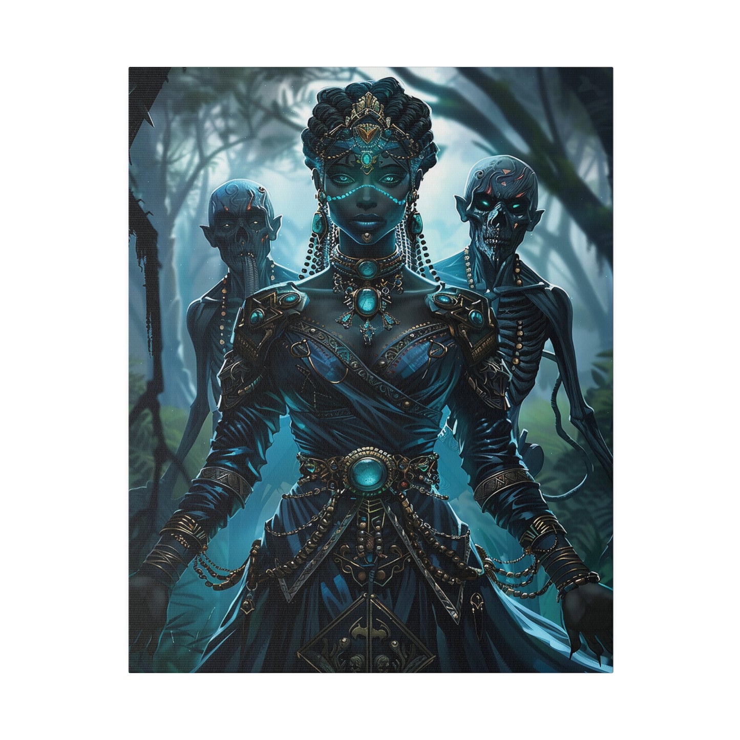 Sorceress of Eternal Night Matte Canvas Prints MysMuse - Premium Matte Canvas Prints from MysMuse - Just $41.99! Shop now at Mysterious Muse