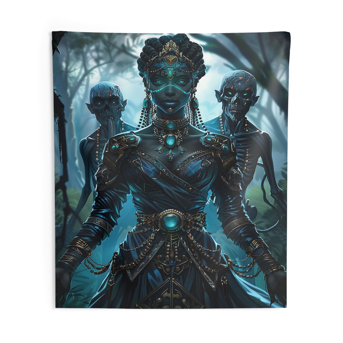 Sorceress of Eternal Night Decorative Wall Tapestry MysMuse - Premium Decorative Wall Tapestry from MysMuse - Just $26.99! Shop now at Mysterious Muse