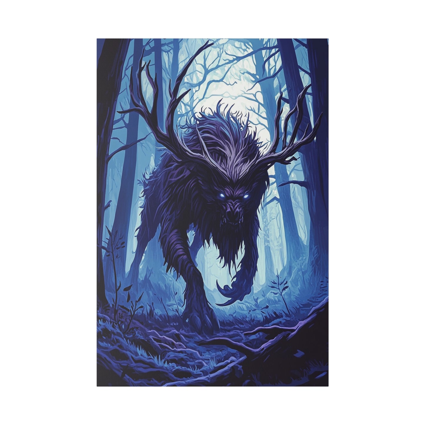 Ebonwood Shadowbeast Matte Canvas Prints MysMuse - Premium Matte Canvas Prints from MysMuse - Just $41.99! Shop now at Mysterious Muse