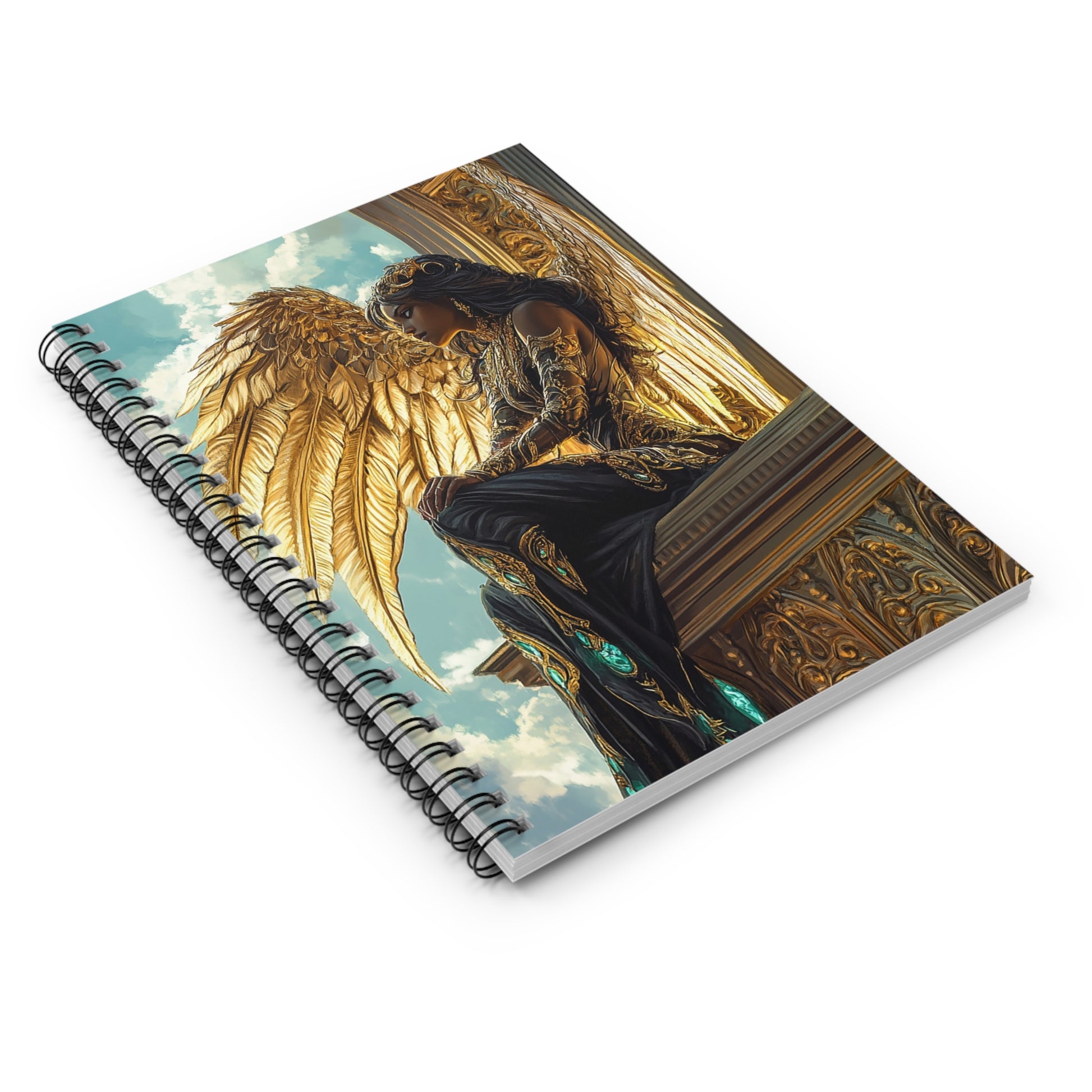 Aurethiel Sunwing Spiral Notebook MysMuse - Premium Spiral Notebook from MysMuse - Just $14.99! Shop now at Mysterious Muse