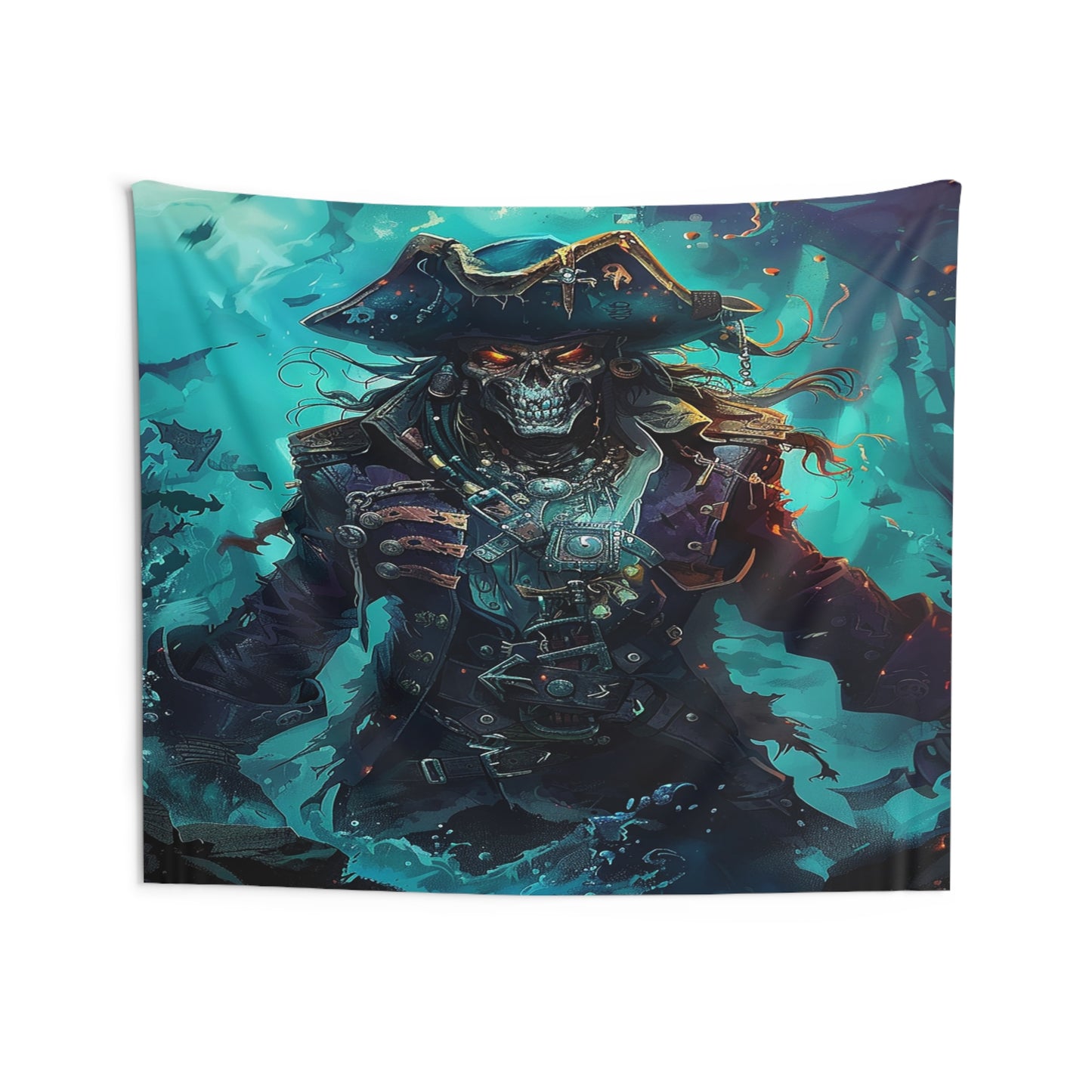 Captain of the Damned Decorative Wall Tapestry MysMuse - Premium Decorative Wall Tapestry from MysMuse - Just $26.99! Shop now at Mysterious Muse