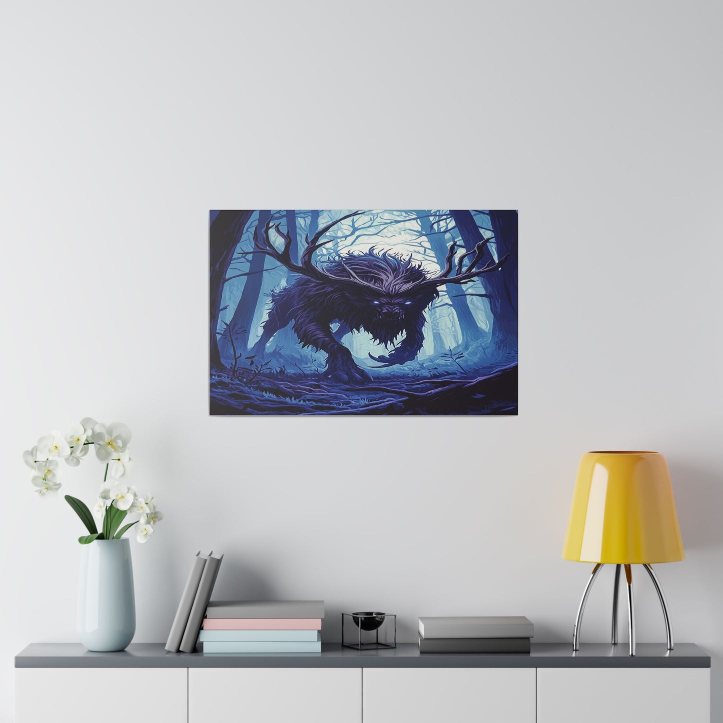 Ebonwood Shadowbeast Matte Canvas Prints MysMuse - Premium Matte Canvas Prints from MysMuse - Just $41.99! Shop now at Mysterious Muse