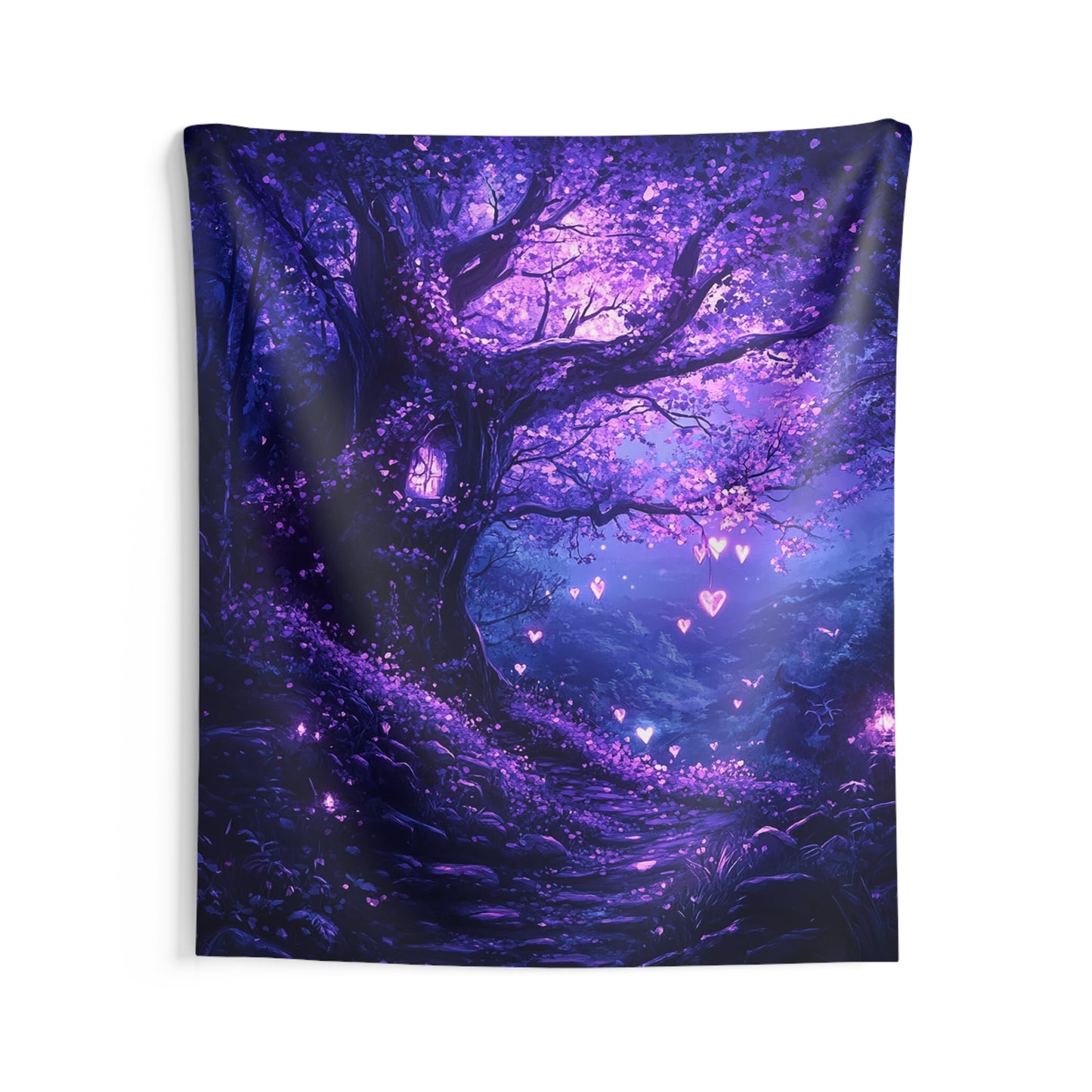 Luminary Hearts Path Decorative Wall Tapestry MysMuse - Premium Decorative Wall Tapestry from MysMuse - Just $26.99! Shop now at Mysterious Muse