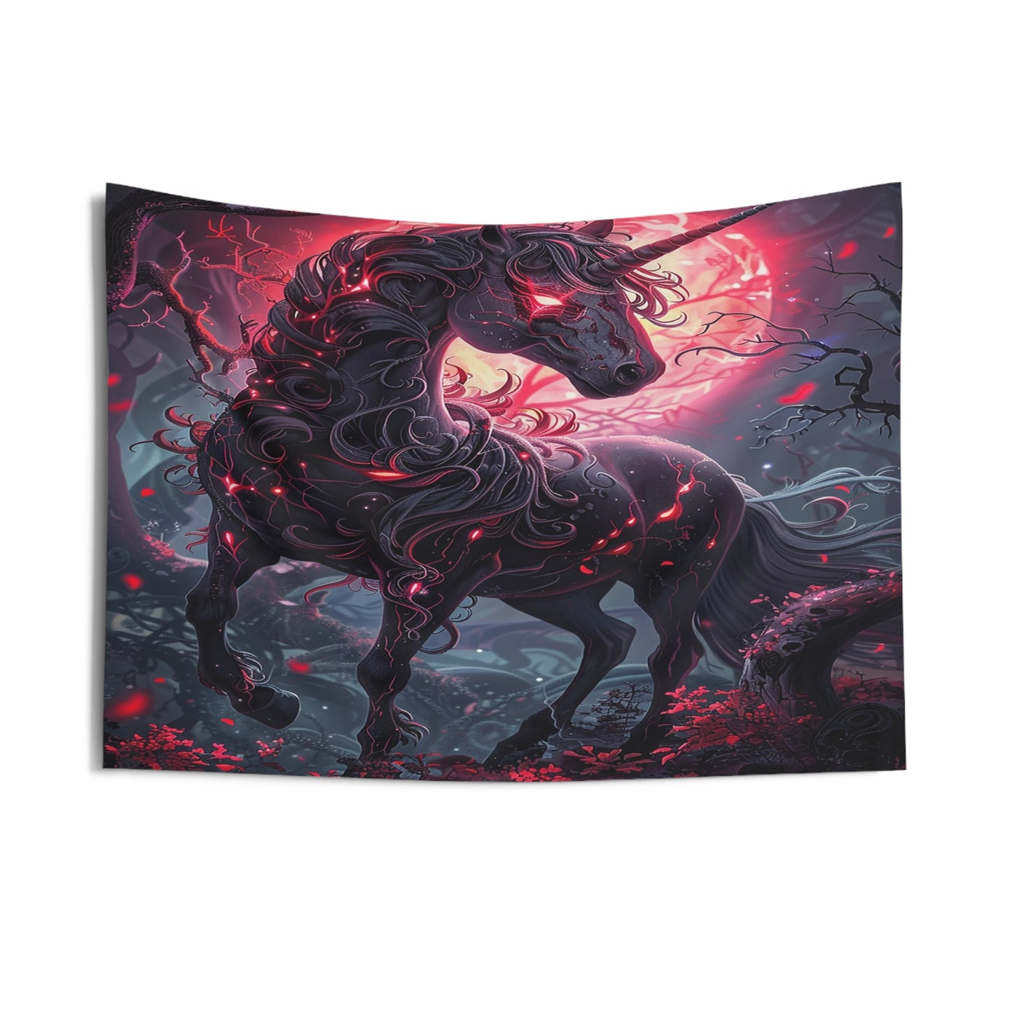 Nightmare Unicorn Decorative Wall Tapestry MysMuse - Premium Decorative Wall Tapestry from MysMuse - Just $26.99! Shop now at Mysterious Muse