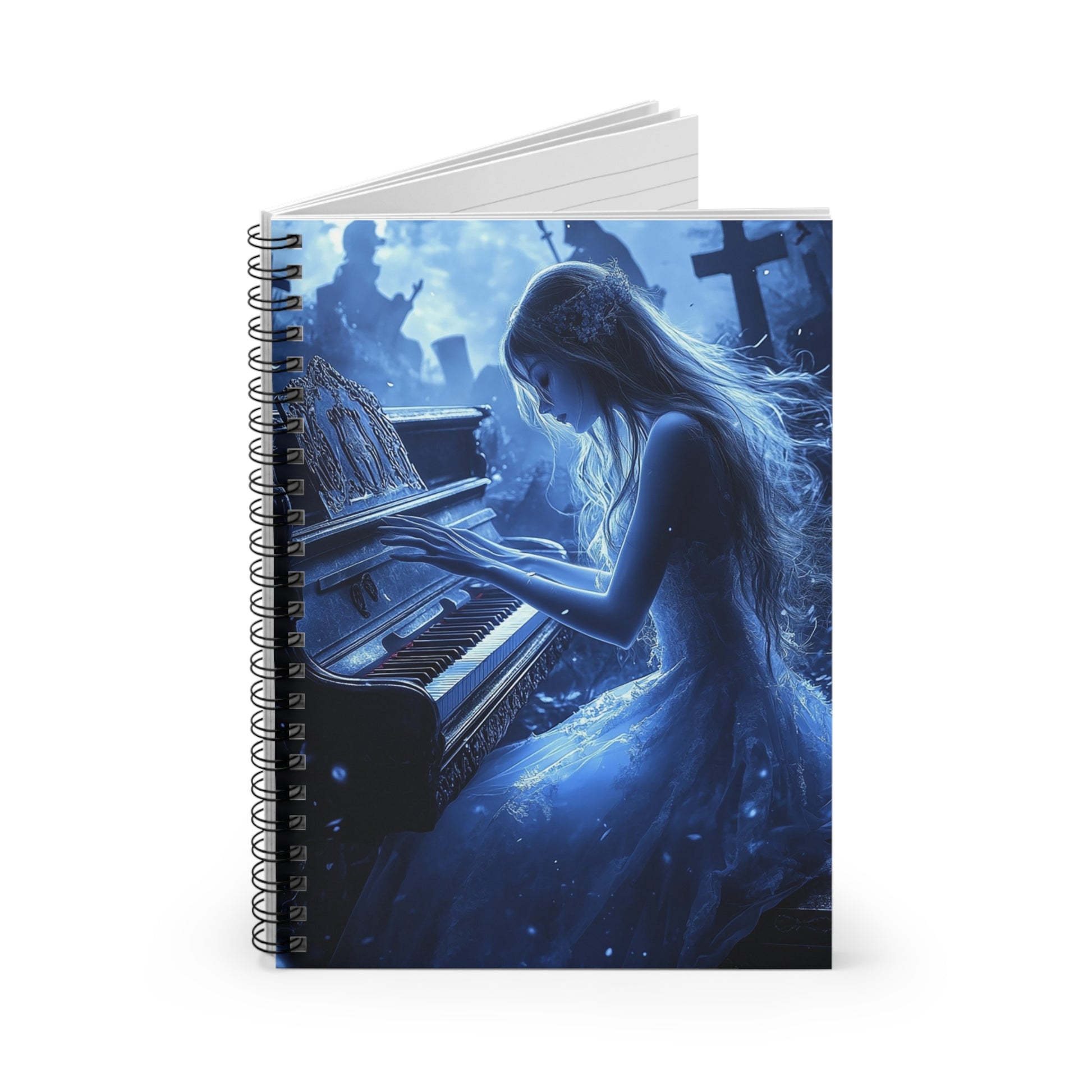 Midnight Serenade Spiral Notebook MysMuse - Premium Spiral Notebook from MysMuse - Just $14.99! Shop now at Mysterious Muse