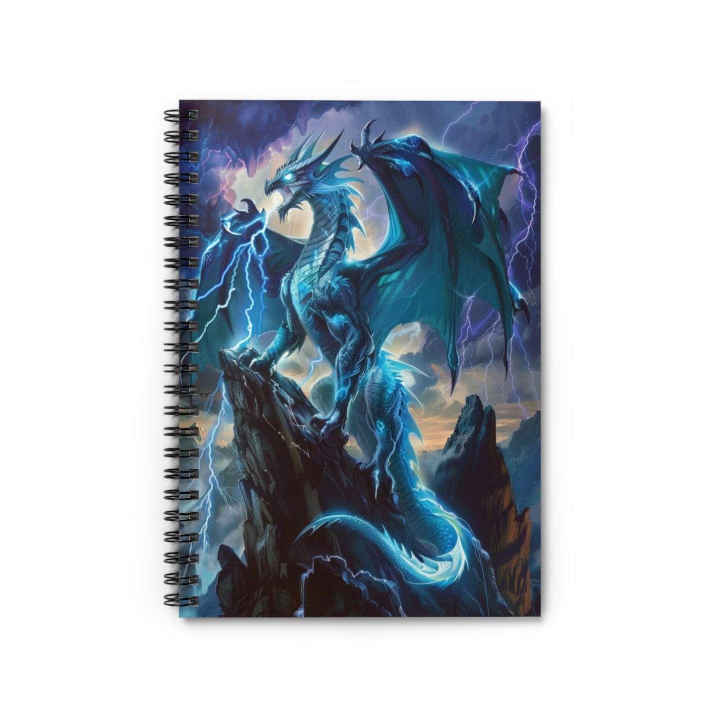 Thunder Dragon’s Throne Spiral Notebook MysMuse - Premium Spiral Notebook from MysMuse - Just $14.99! Shop now at Mysterious Muse