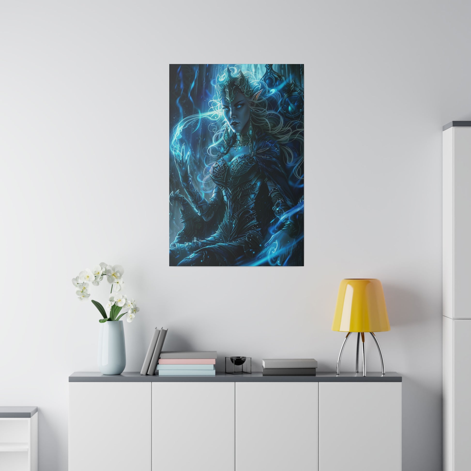 Frostborn Elven Empress Matte Canvas Prints MysMuse - Premium Matte Canvas Prints from MysMuse - Just $41.99! Shop now at Mysterious Muse