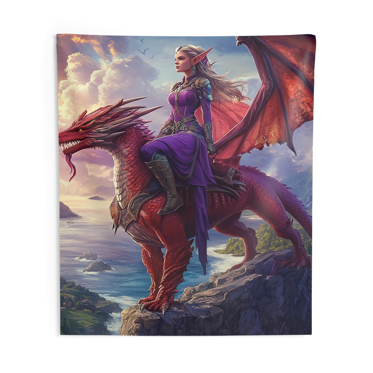 Dragonheart's Oath Decorative Wall Tapestry MysMuse - Premium Decorative Wall Tapestry from MysMuse - Just $26.99! Shop now at Mysterious Muse