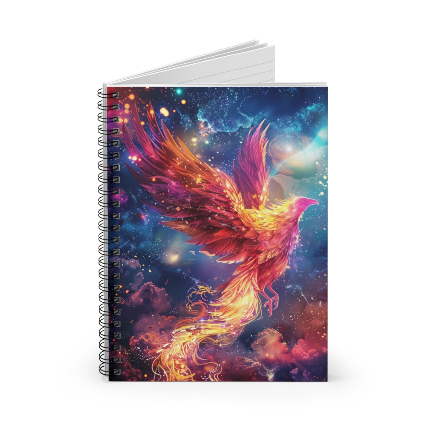 Astral Phoenix Spiral Notebook MysMuse - Premium Spiral Notebook from MysMuse - Just $14.99! Shop now at Mysterious Muse