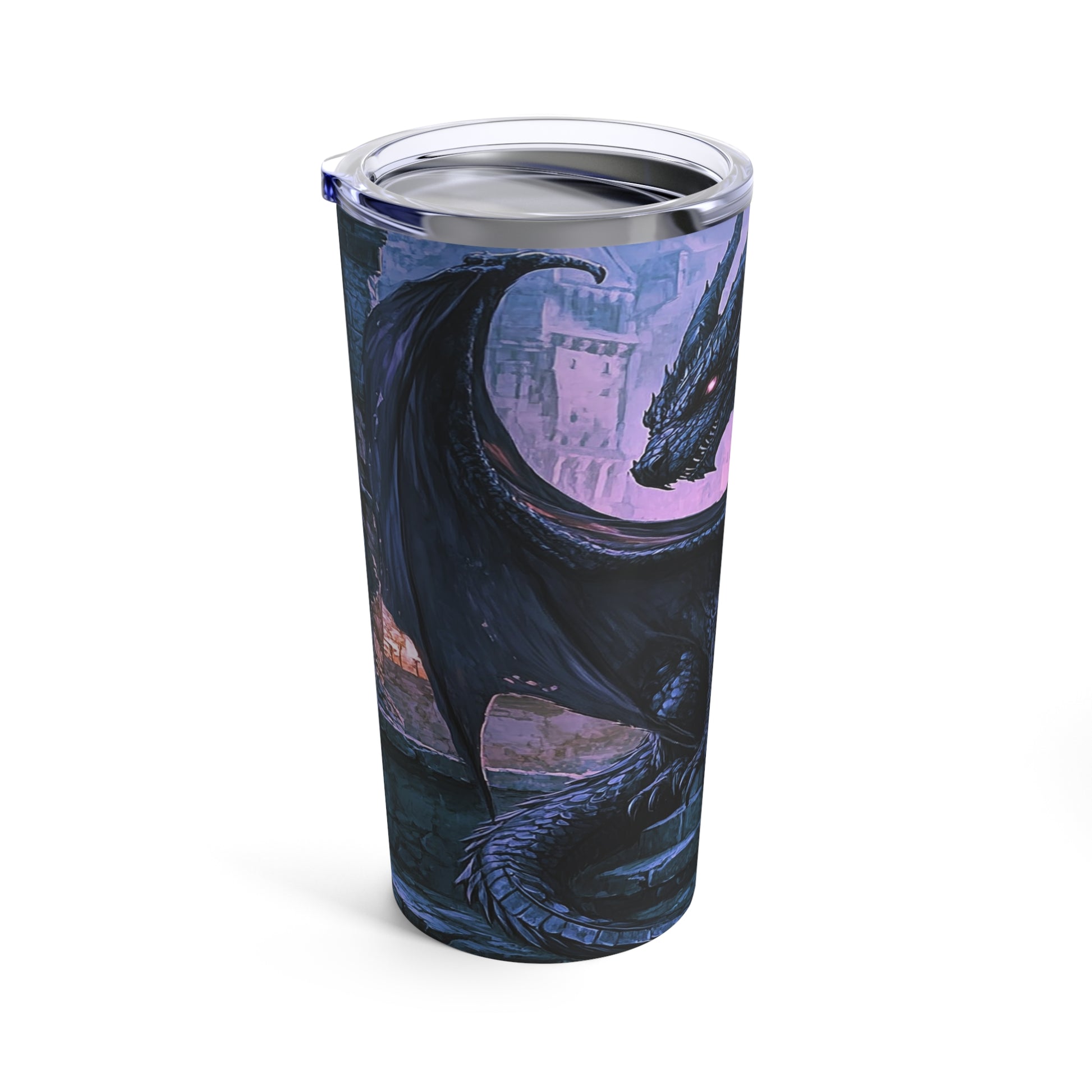 Ebonfire Guardian Steel Tumbler Drinkware MysMuse - Premium Tumbler from MysMuse - Just $37.95! Shop now at Mysterious Muse