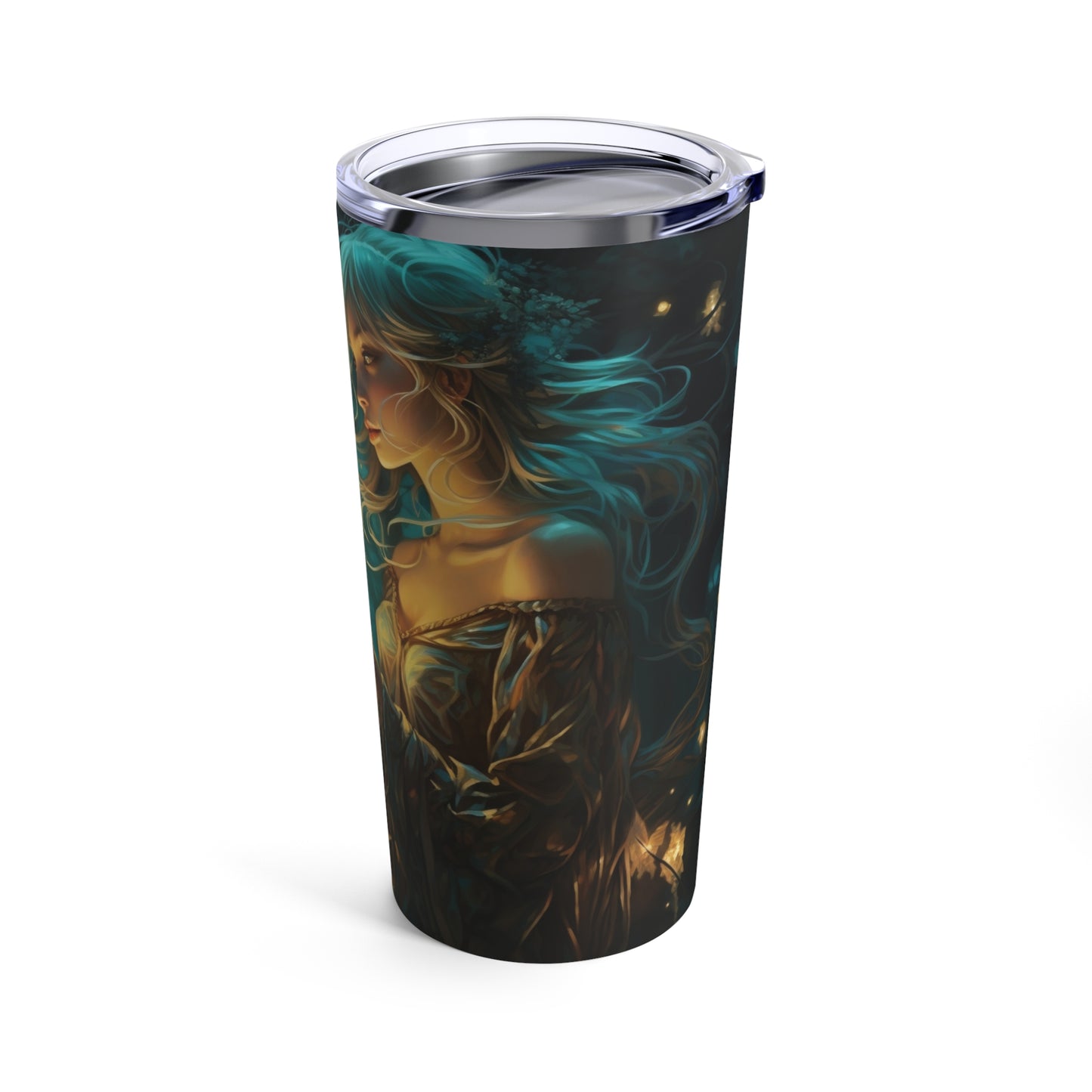 Emerald Glade Enchantress Steel Tumbler Drinkware MysMuse - Premium Tumbler from MysMuse - Just $37.95! Shop now at Mysterious Muse