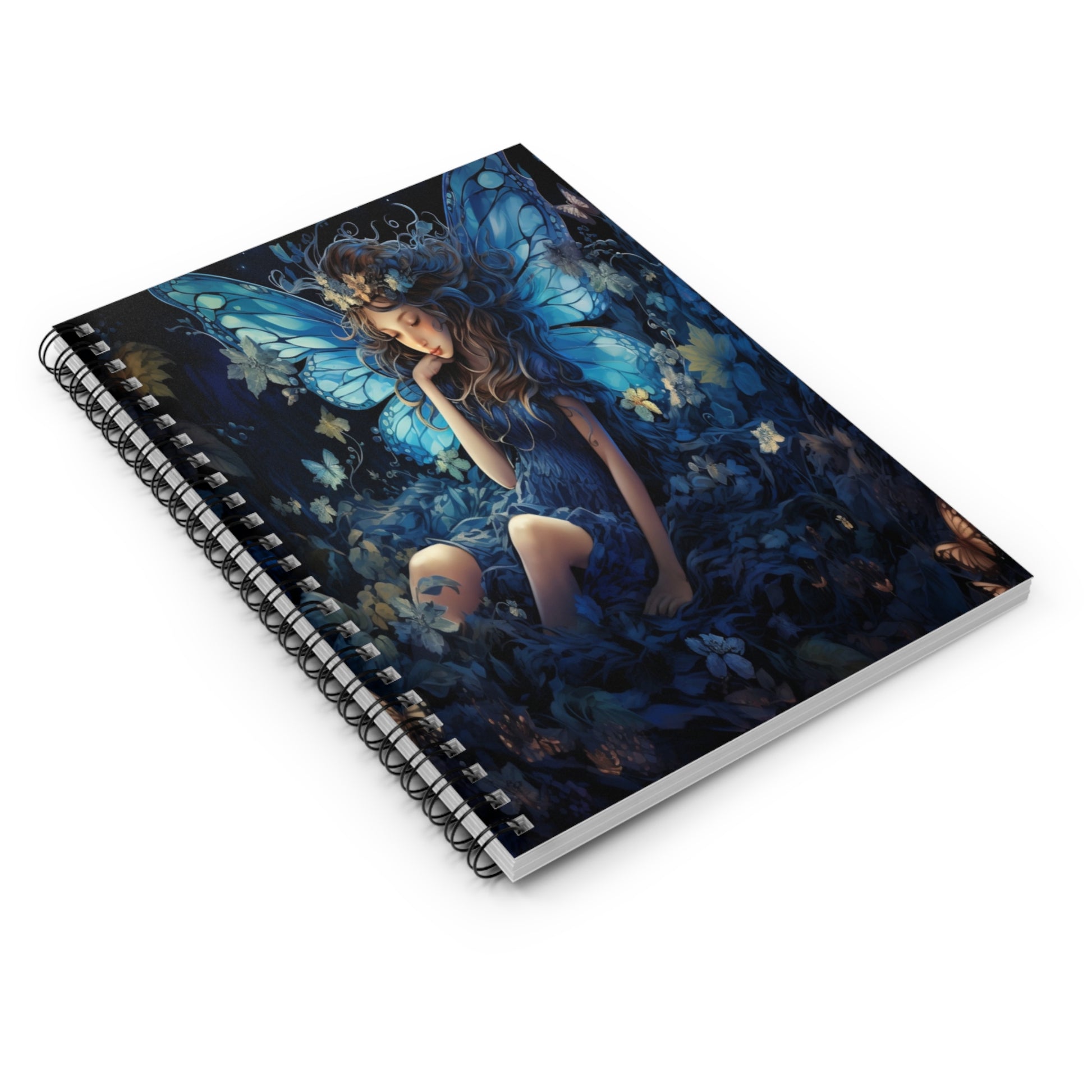 Sapphire Fairy Solace Spiral Notebook MysMuse - Premium Spiral Notebook from MysMuse - Just $14.99! Shop now at Mysterious Muse