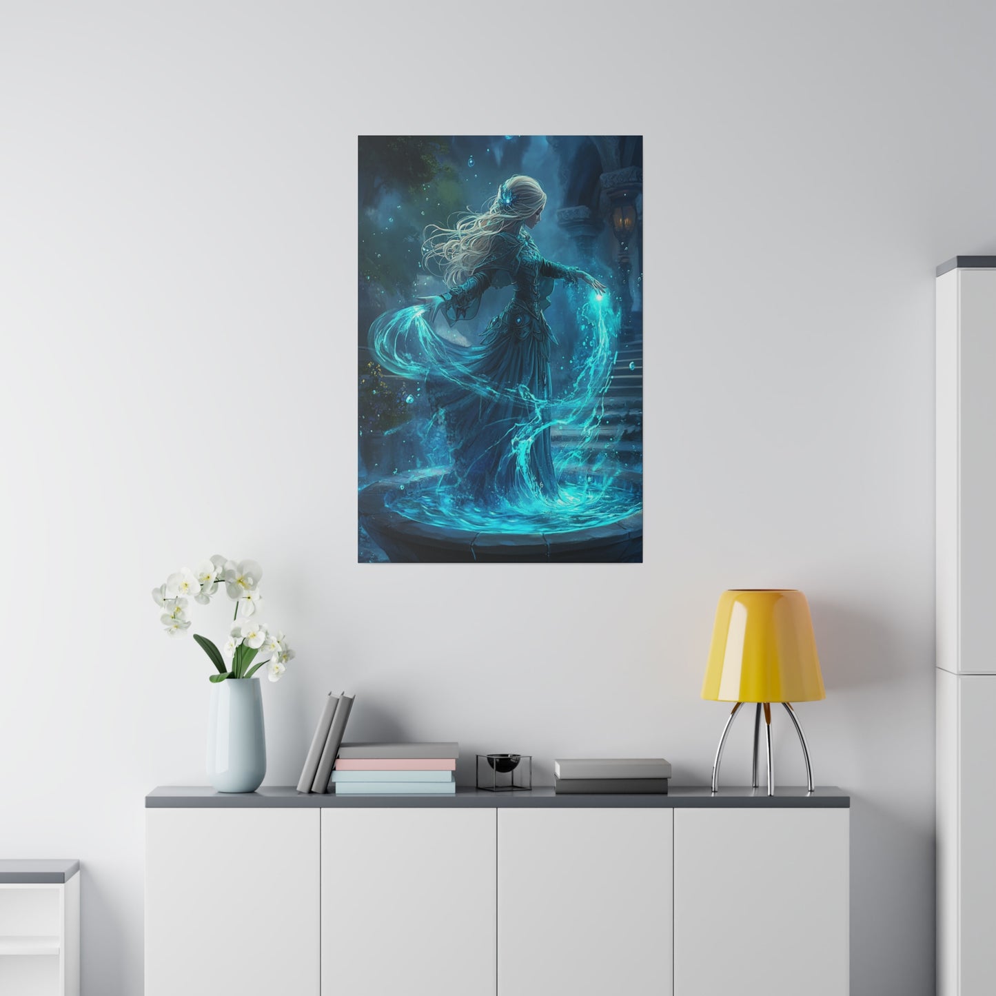 Tidecaller Enchantress Matte Canvas Prints MysMuse - Premium Matte Canvas Prints from MysMuse - Just $41.99! Shop now at Mysterious Muse