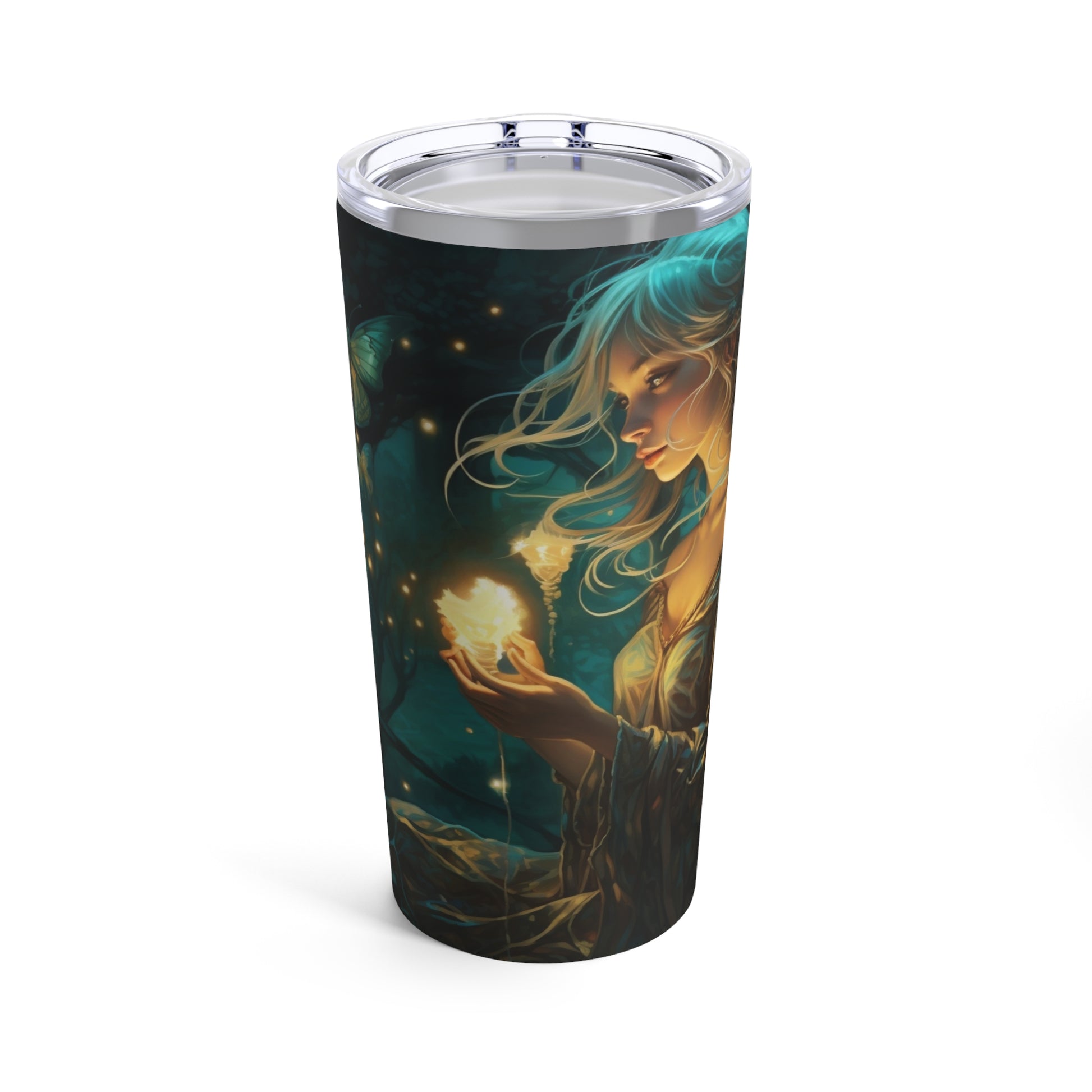 Emerald Glade Enchantress Steel Tumbler Drinkware MysMuse - Premium Tumbler from MysMuse - Just $37.95! Shop now at Mysterious Muse