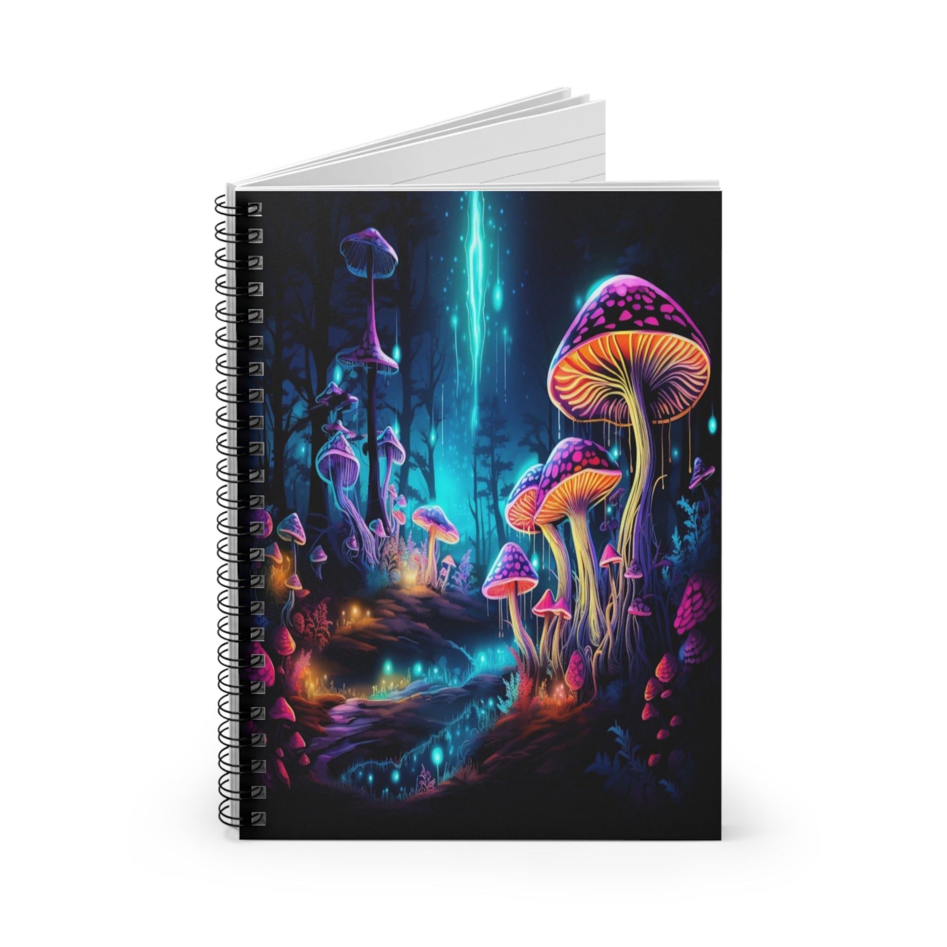 Luminous Mushroom Spiral Notebook MysMuse - Premium Spiral Notebook from MysMuse - Just $14.99! Shop now at Mysterious Muse