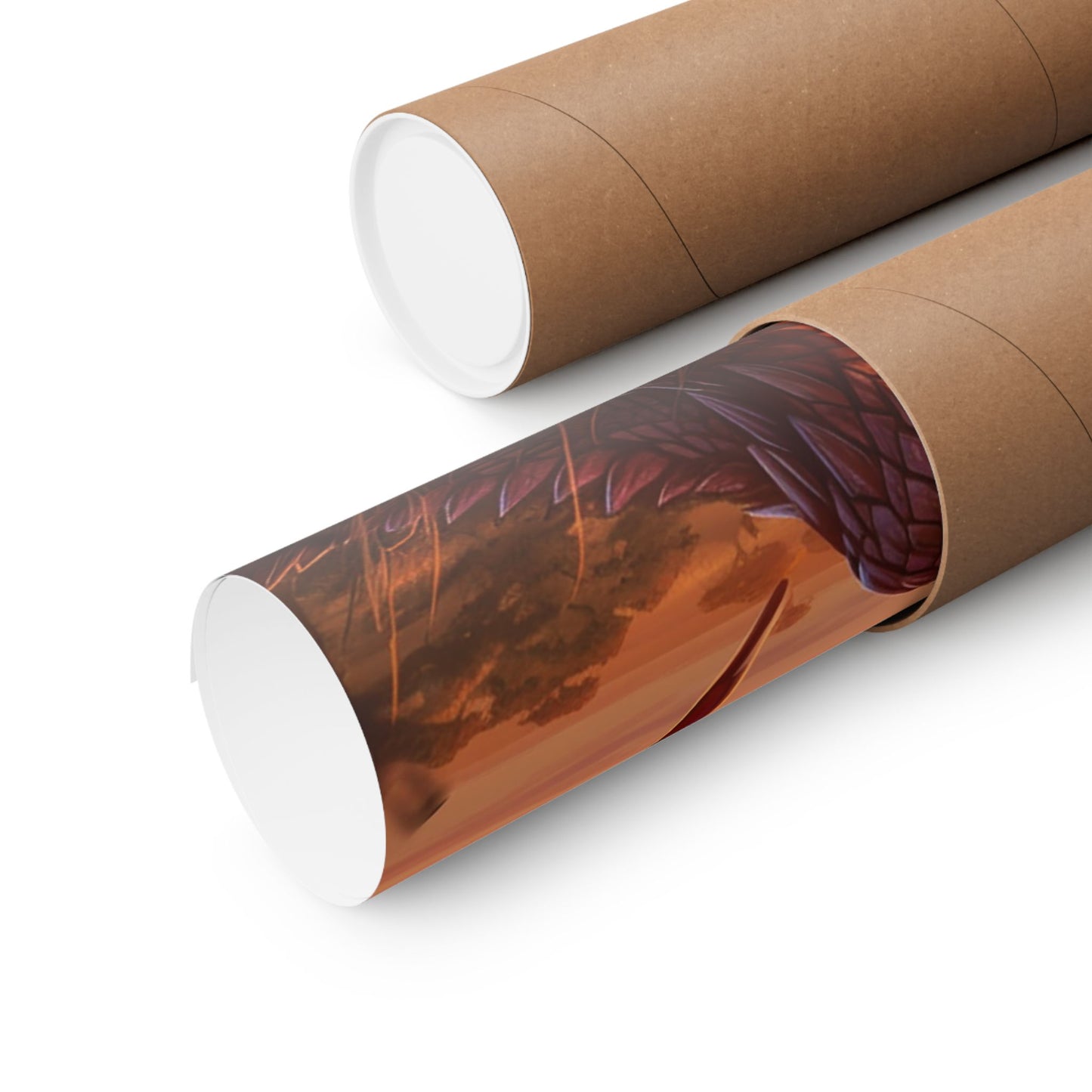 Red Savannah Dragon Matte Vertical Posters MysMuse. - Premium Matte Vertical Posters from MysMuse - Just $16.95! Shop now at Mysterious Muse