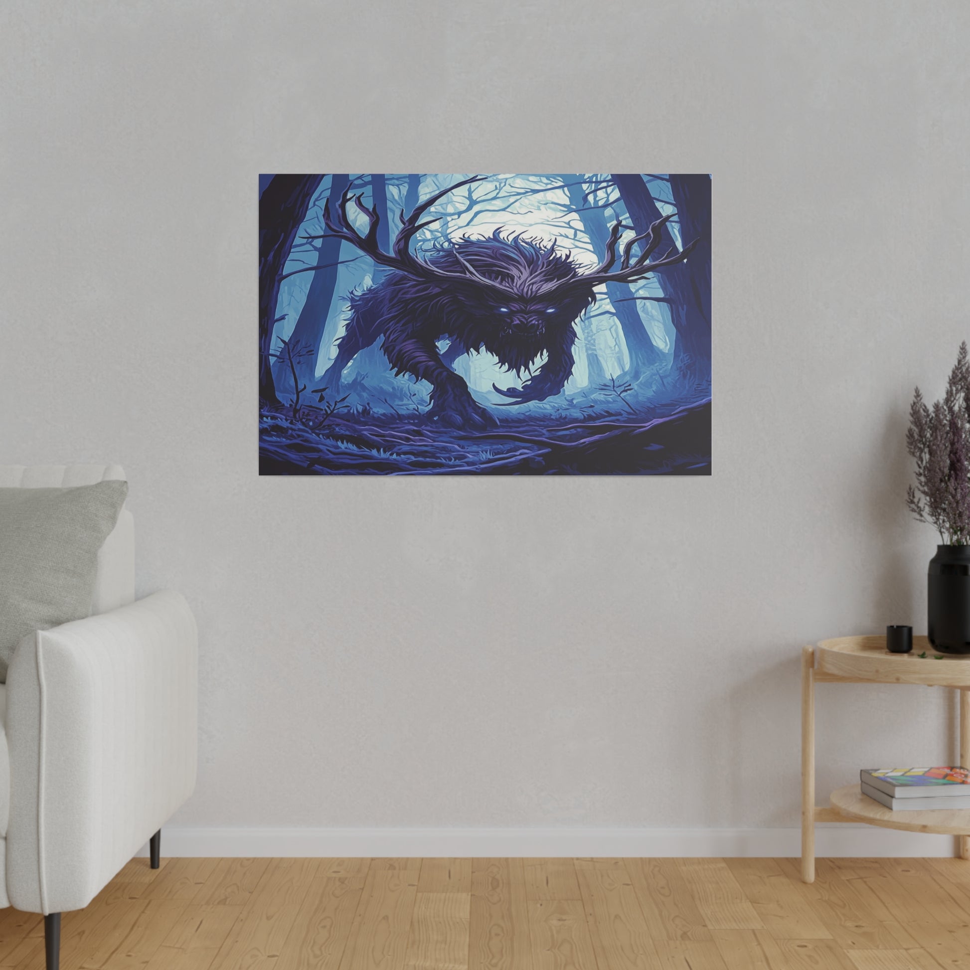 Ebonwood Shadowbeast Matte Canvas Prints MysMuse - Premium Matte Canvas Prints from MysMuse - Just $41.99! Shop now at Mysterious Muse