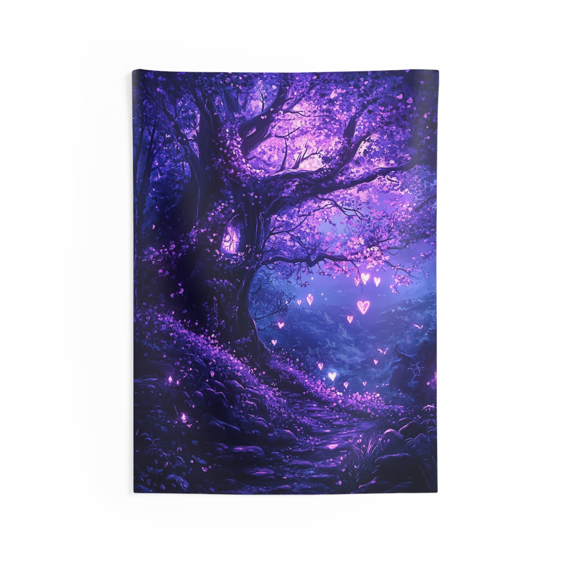 Luminary Hearts Path Decorative Wall Tapestry MysMuse - Premium Decorative Wall Tapestry from MysMuse - Just $26.99! Shop now at Mysterious Muse