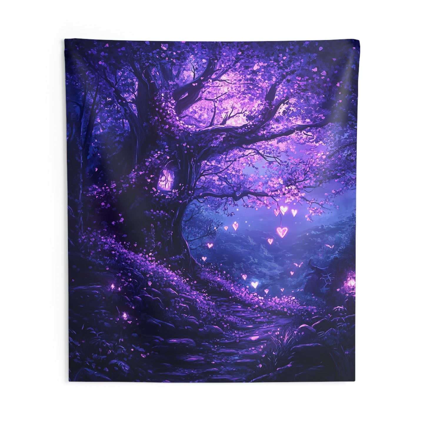 Luminary Hearts Path Decorative Wall Tapestry MysMuse - Premium Decorative Wall Tapestry from MysMuse - Just $26.99! Shop now at Mysterious Muse