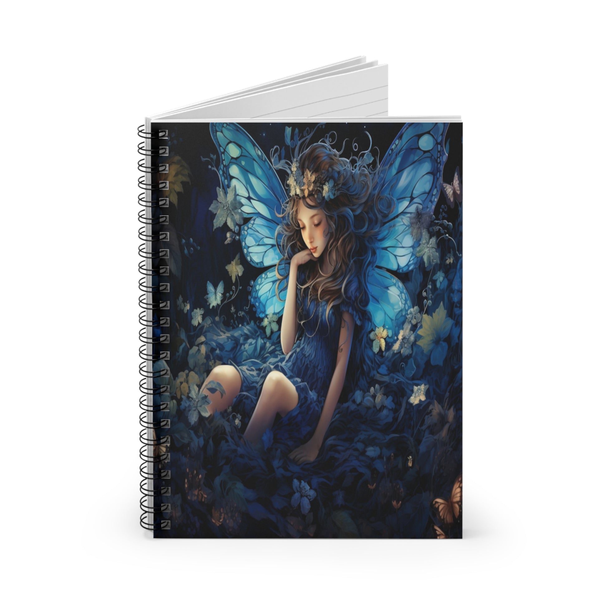 Sapphire Fairy Solace Spiral Notebook MysMuse - Premium Spiral Notebook from MysMuse - Just $14.99! Shop now at Mysterious Muse