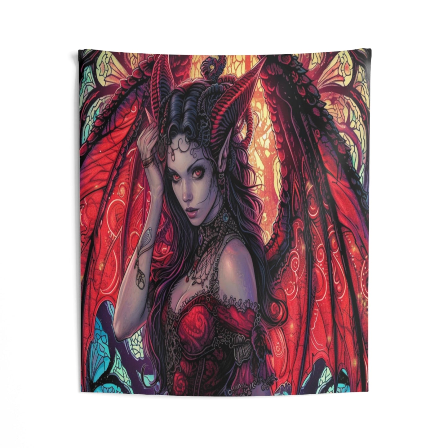Scarlet Succubus Hanging Wall Tapestries MysMuse - Premium Hanging Wall Tapestries from MysMuse - Just $25.99! Shop now at Mysterious Muse