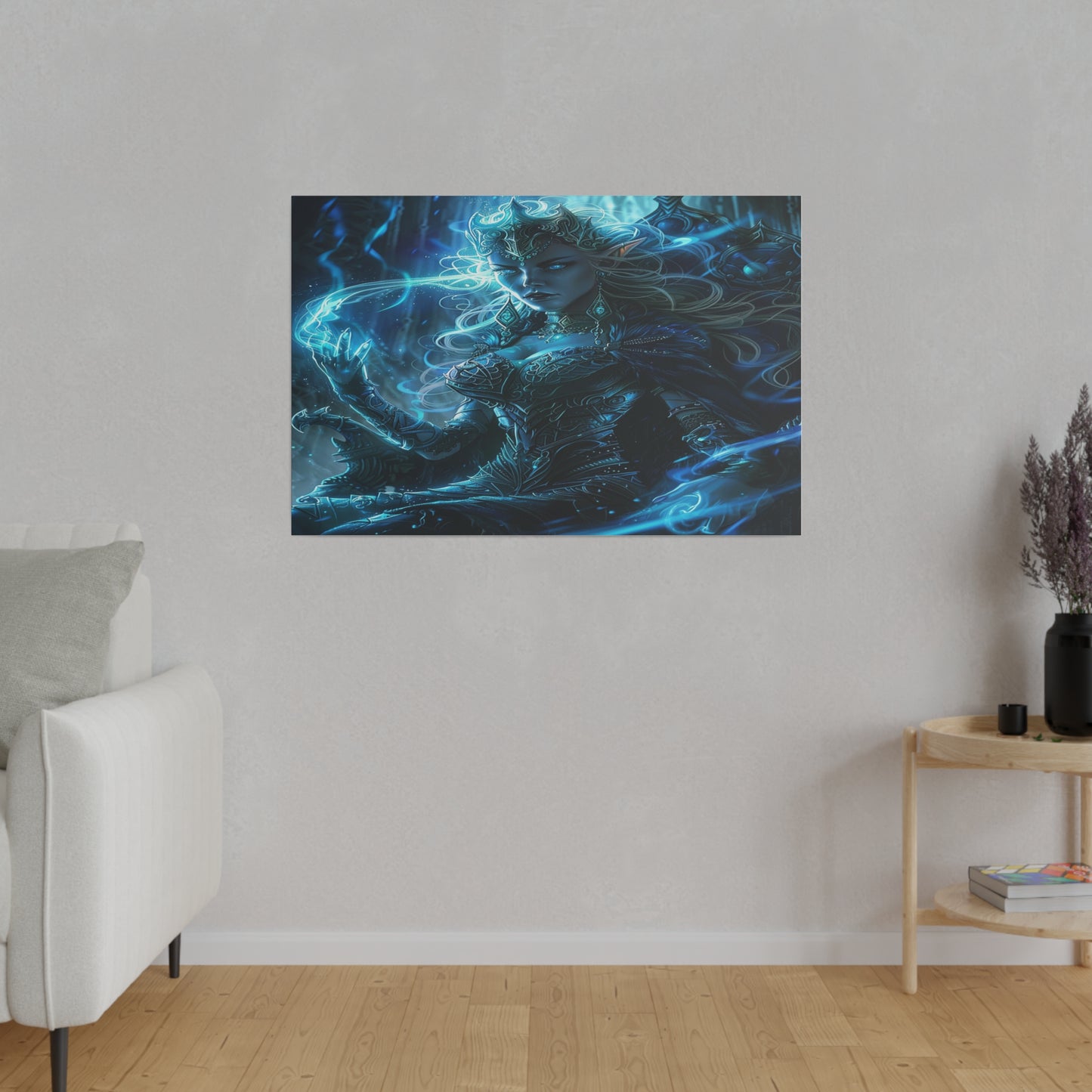 Frostborn Elven Empress Matte Canvas Prints MysMuse - Premium Matte Canvas Prints from MysMuse - Just $41.99! Shop now at Mysterious Muse