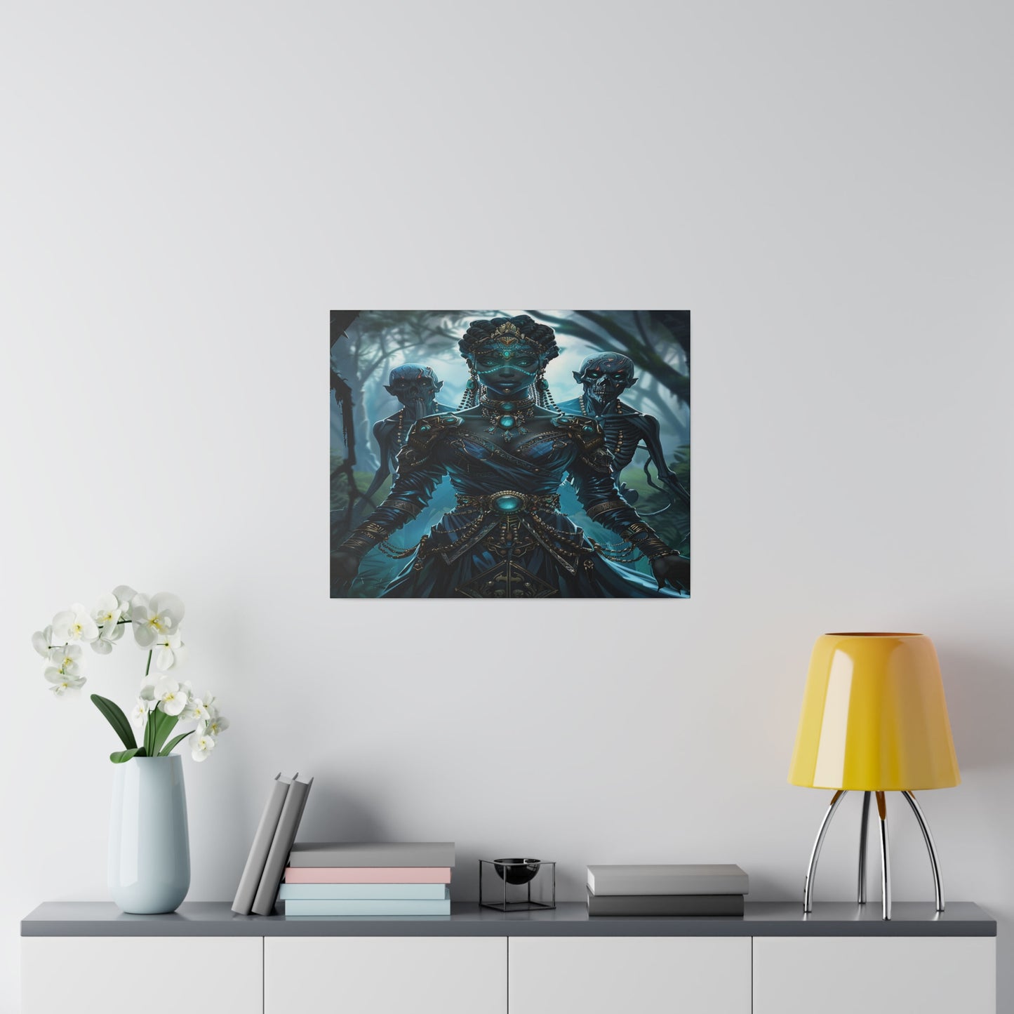 Sorceress of Eternal Night Matte Canvas Prints MysMuse - Premium Matte Canvas Prints from MysMuse - Just $41.99! Shop now at Mysterious Muse