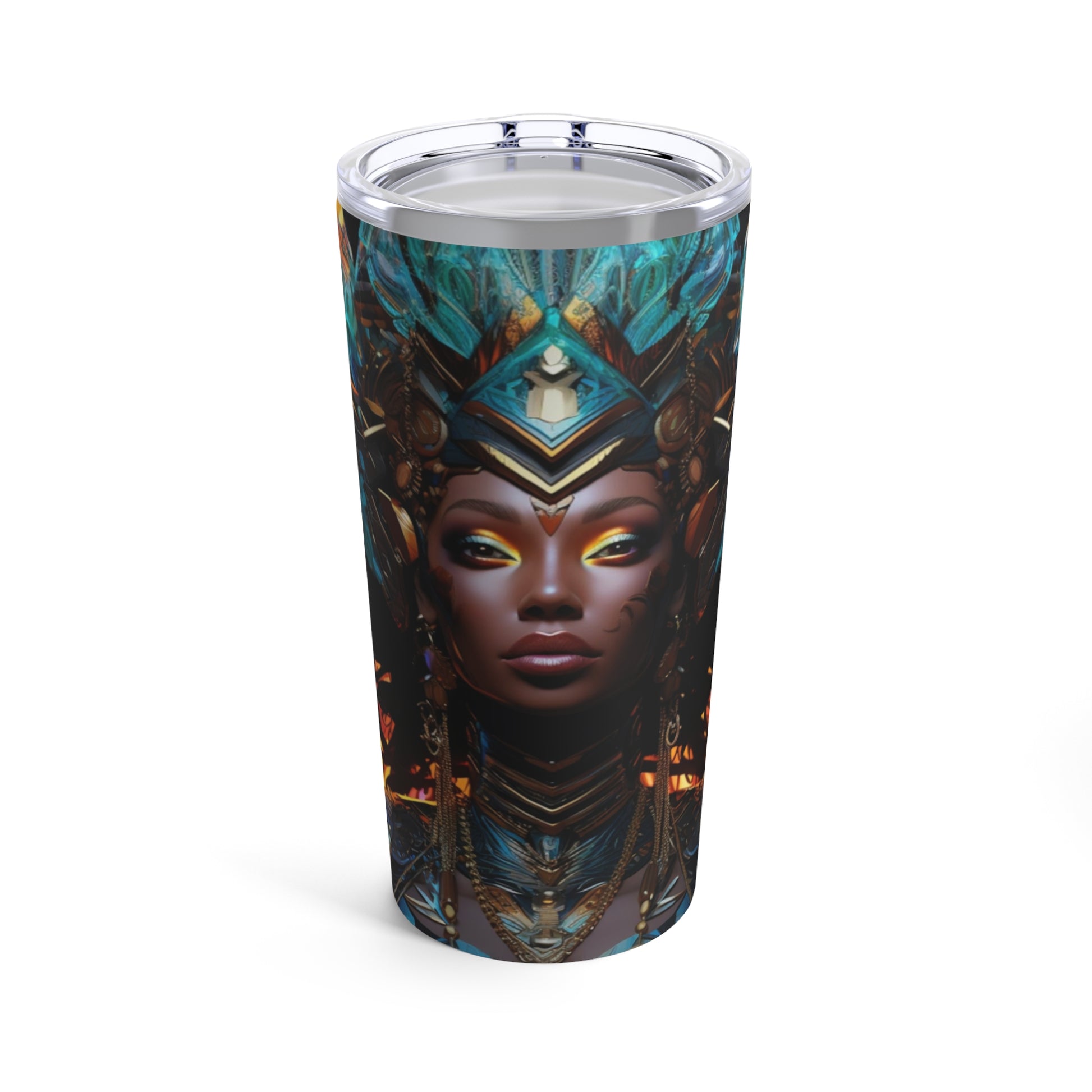 Ebony Empress Steel Tumbler MysMuse - Premium Mug from Printify - Just $37.75! Shop now at Mysterious Muse