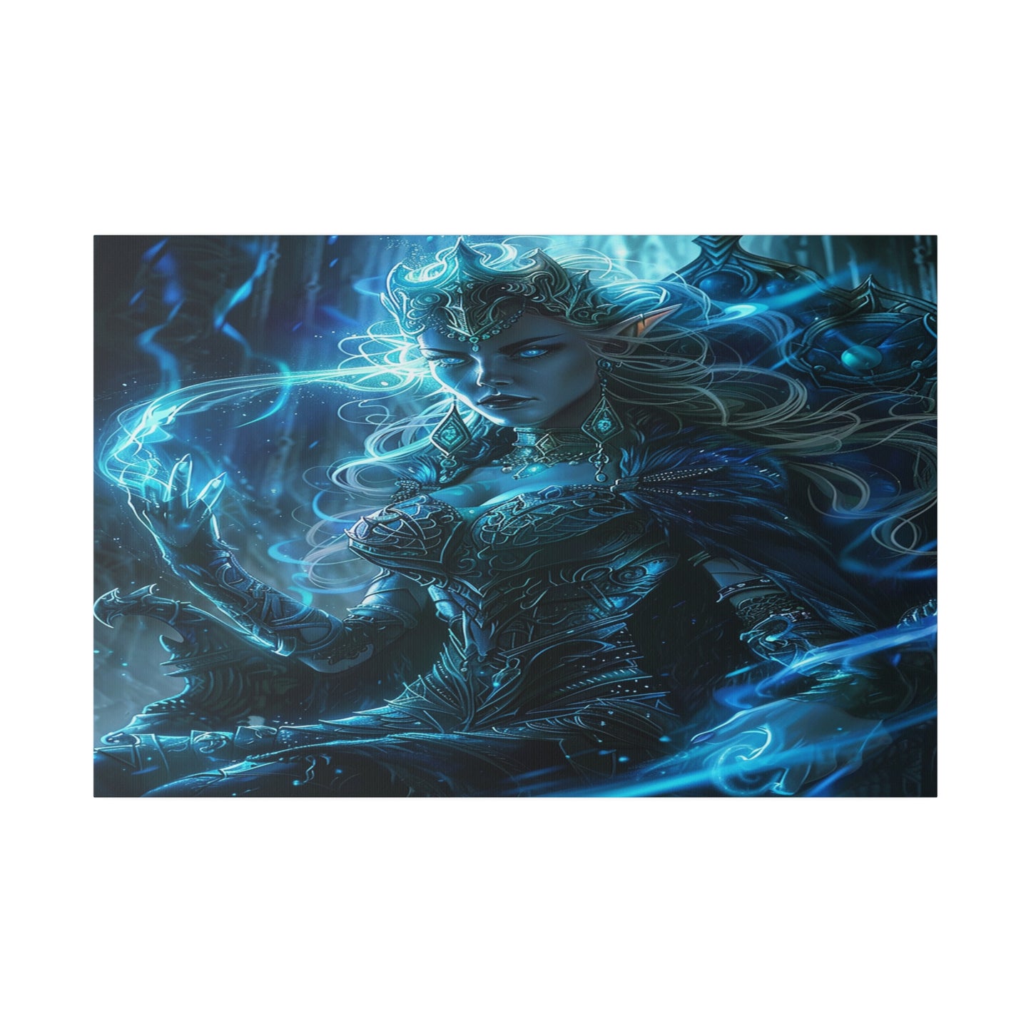 Frostborn Elven Empress Matte Canvas Prints MysMuse - Premium Matte Canvas Prints from MysMuse - Just $41.99! Shop now at Mysterious Muse