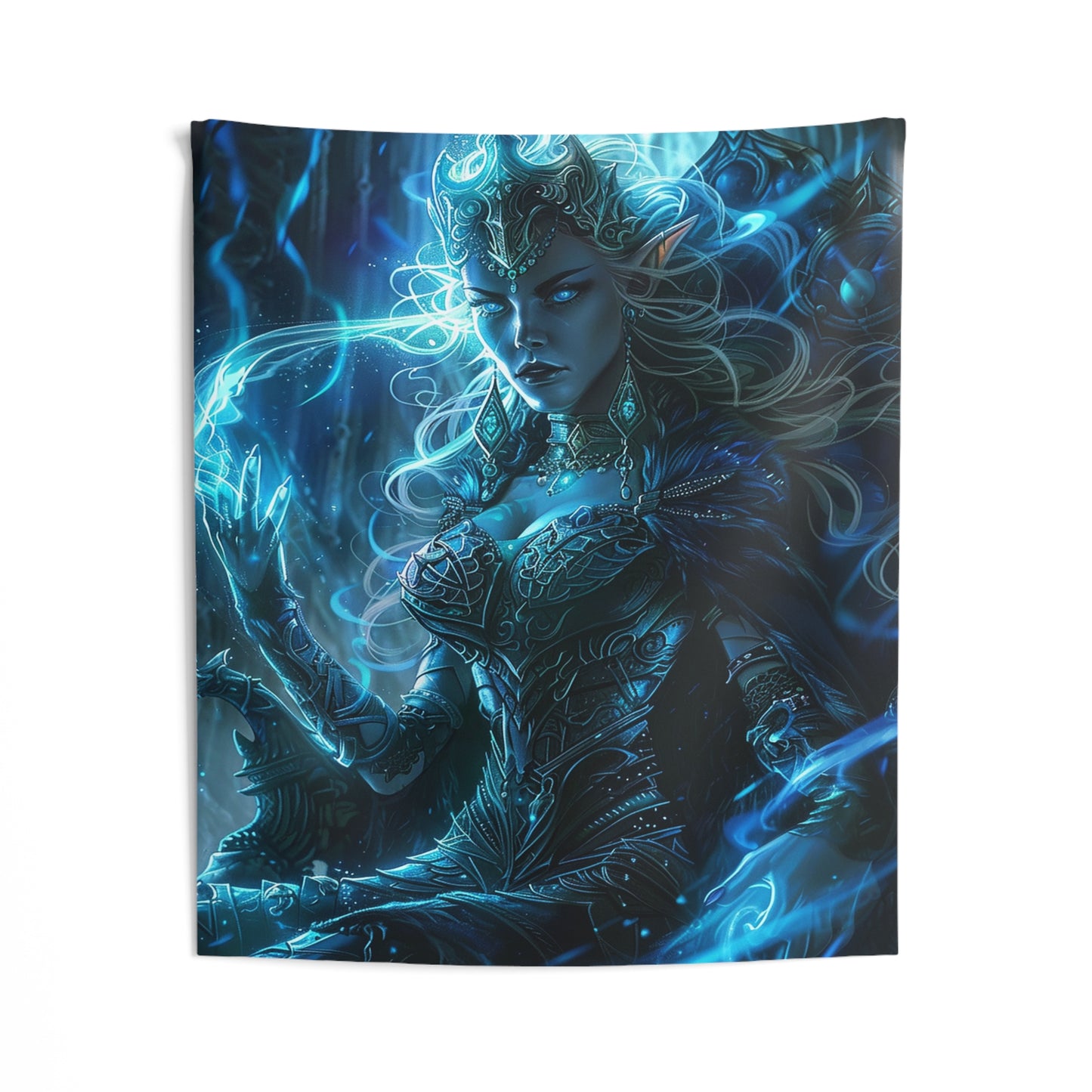 Frostborn Elven Empress Decorative Wall Tapestry MysMuse - Premium Decorative Wall Tapestry from MysMuse - Just $26.99! Shop now at Mysterious Muse