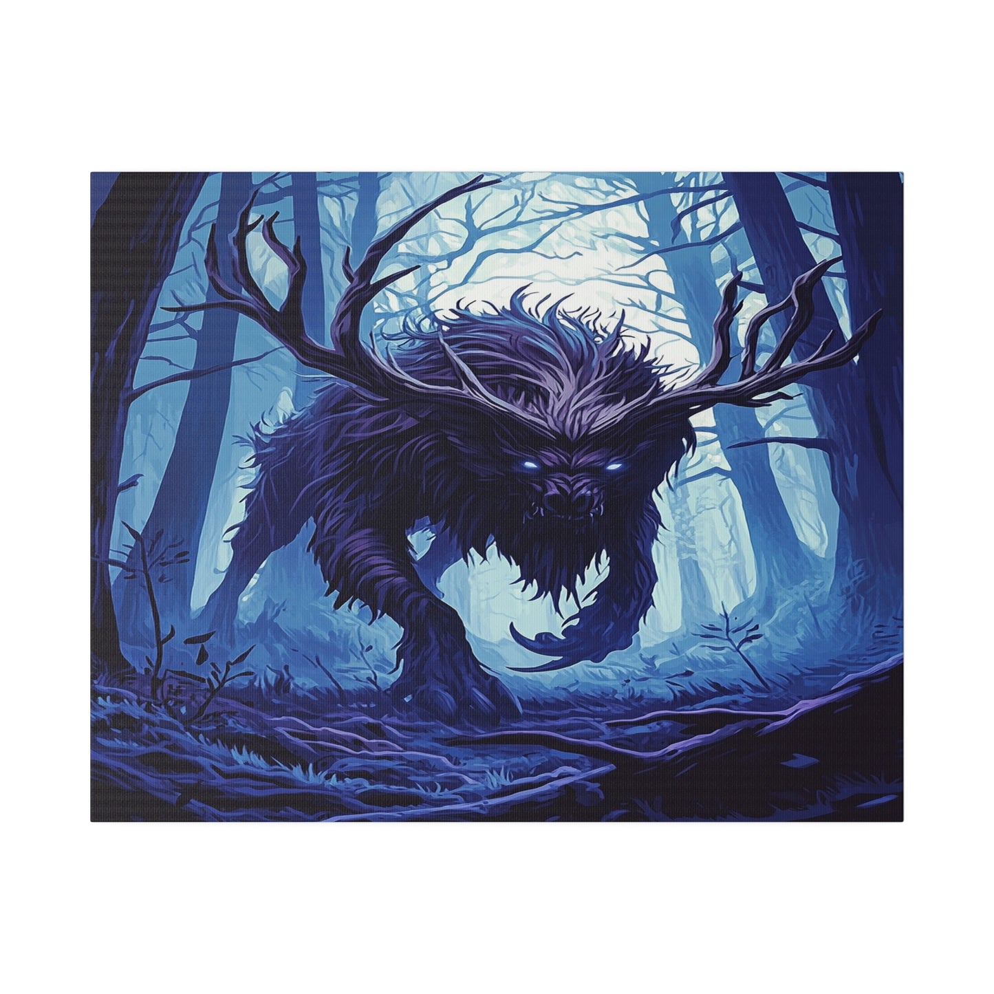 Ebonwood Shadowbeast Matte Canvas Prints MysMuse - Premium Matte Canvas Prints from MysMuse - Just $41.99! Shop now at Mysterious Muse