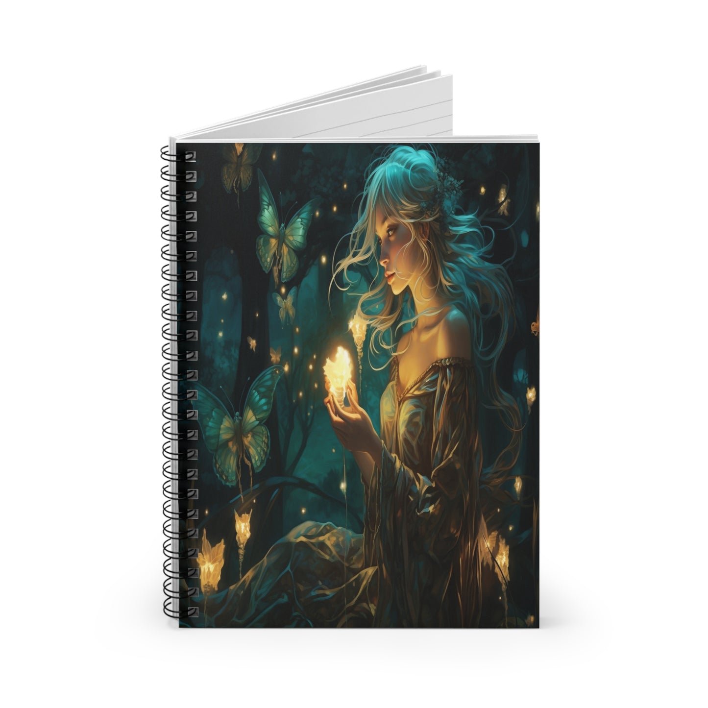 Emerald Glade Enchantress Spiral Notebook MysMuse - Premium Spiral Notebook from MysMuse - Just $14.99! Shop now at Mysterious Muse