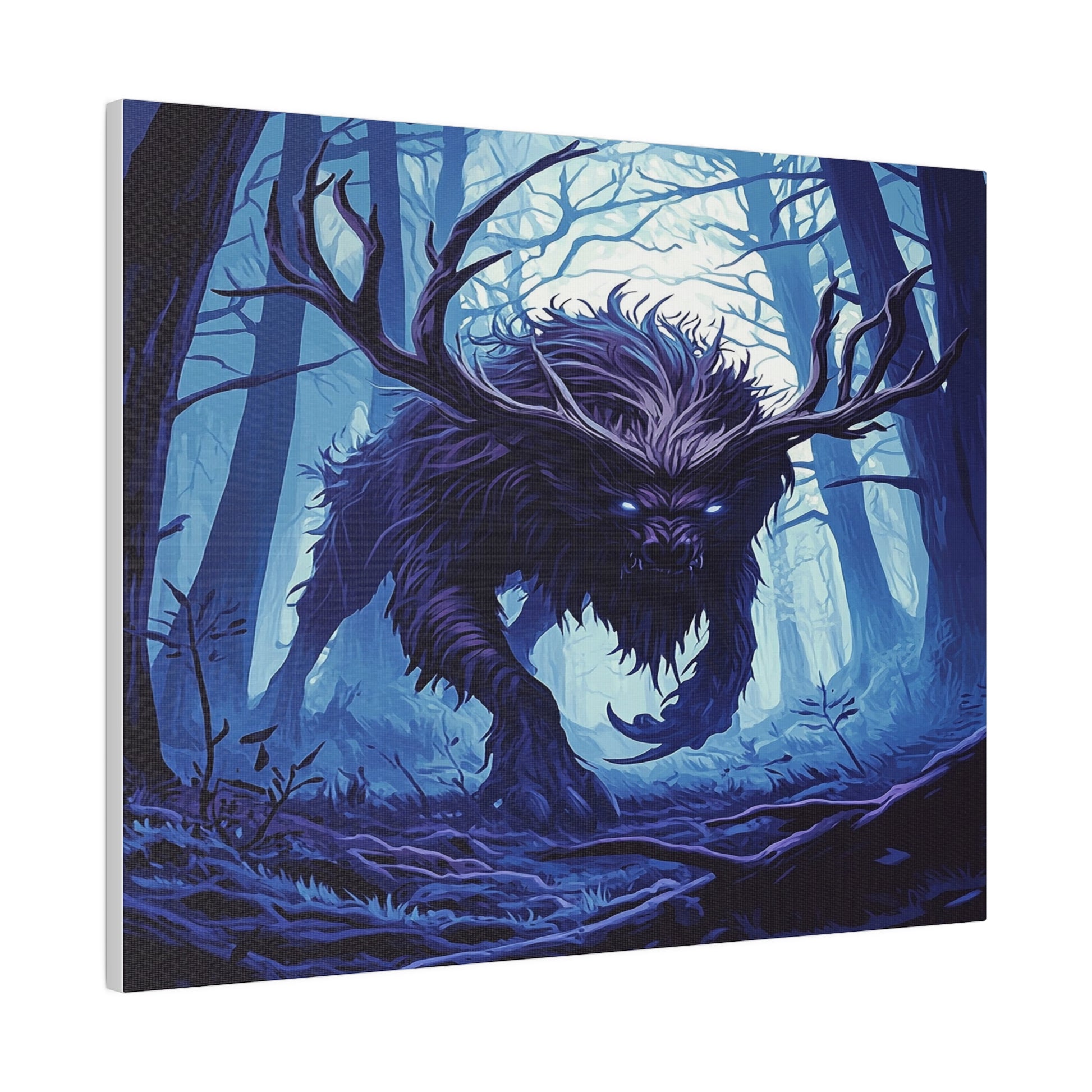 Ebonwood Shadowbeast Matte Canvas Prints MysMuse - Premium Matte Canvas Prints from MysMuse - Just $41.99! Shop now at Mysterious Muse