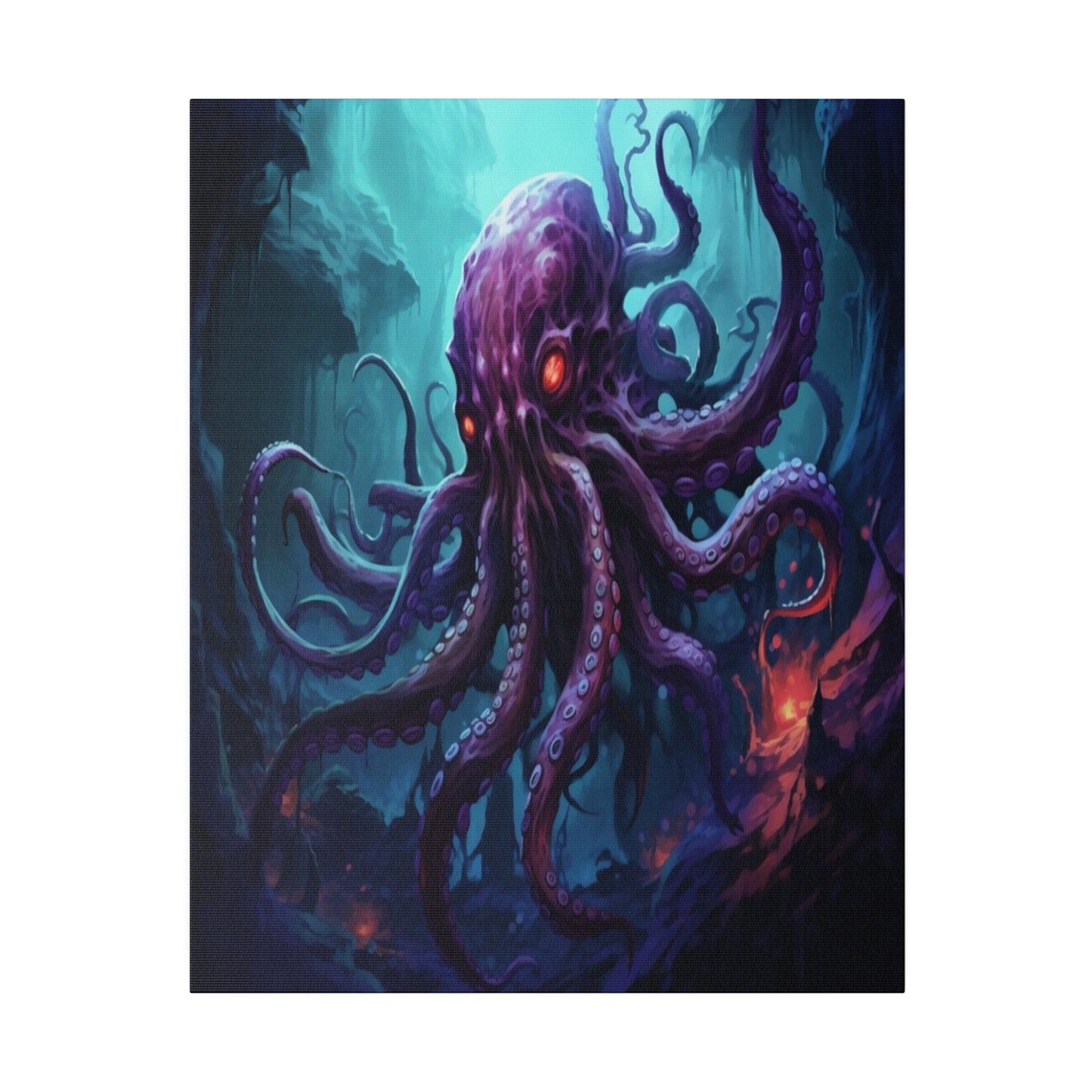 Abyssal Kraken Matte Canvas Prints MysMuse - Premium Matte Canvas Prints from MysMuse - Just $41.99! Shop now at Mysterious Muse