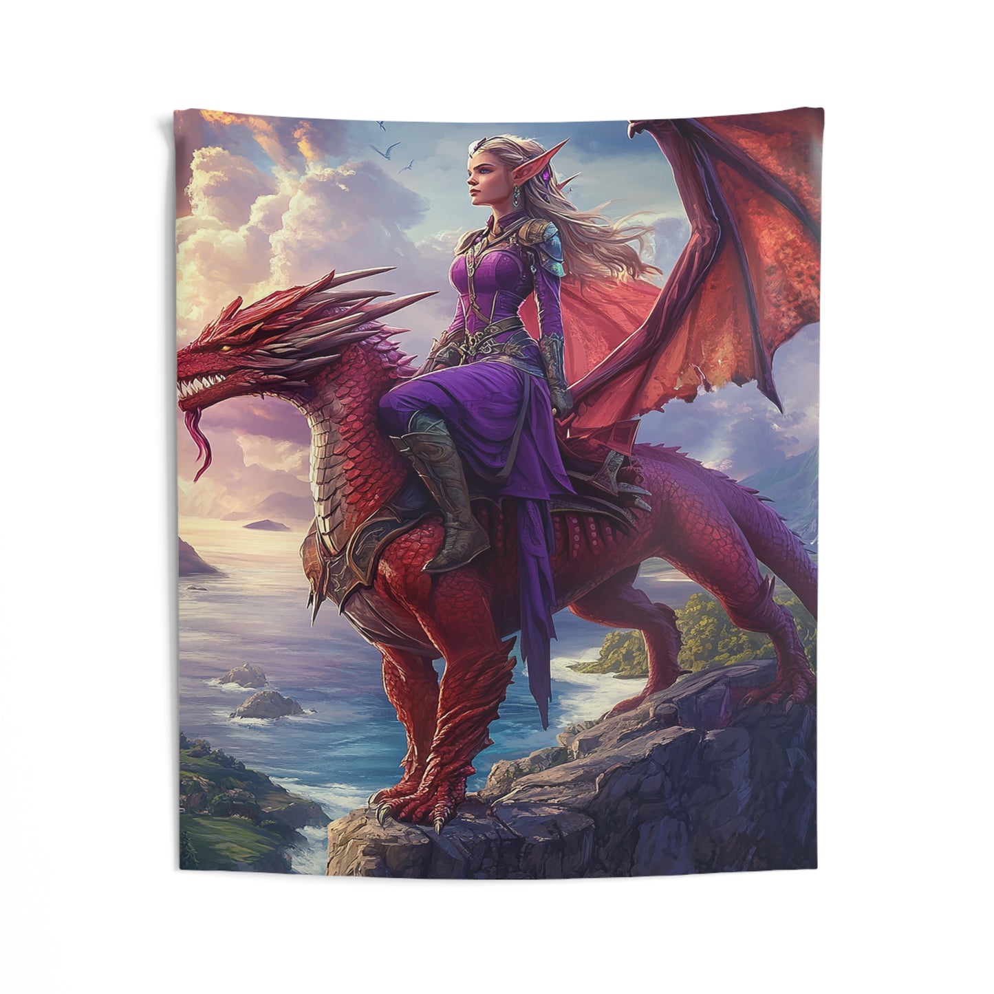 Dragonheart's Oath Decorative Wall Tapestry MysMuse - Premium Decorative Wall Tapestry from MysMuse - Just $26.99! Shop now at Mysterious Muse