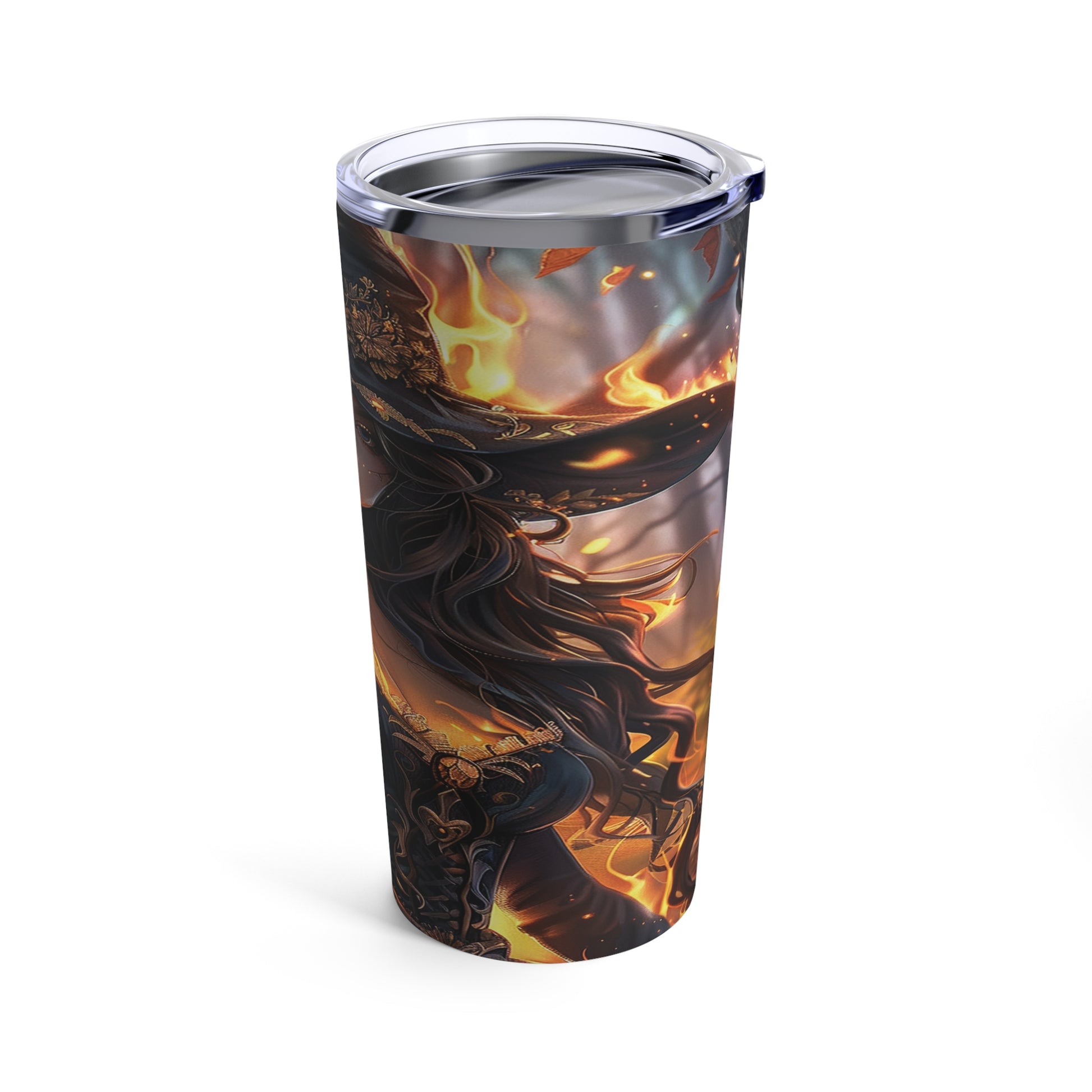 Flameborn Sorceress Steel Tumbler Drinkware MysMuse - Premium Tumbler from MysMuse - Just $37.95! Shop now at Mysterious Muse