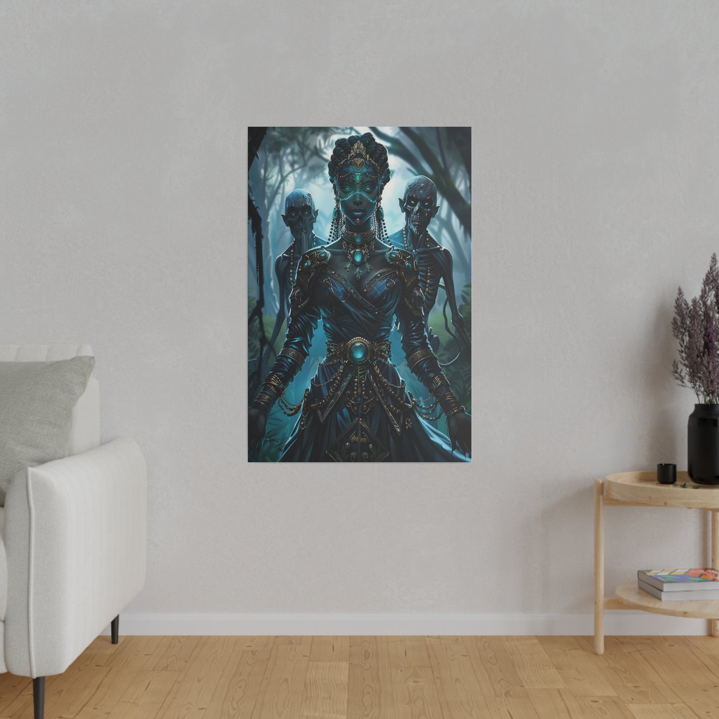 Sorceress of Eternal Night Matte Canvas Prints MysMuse - Premium Matte Canvas Prints from MysMuse - Just $41.99! Shop now at Mysterious Muse