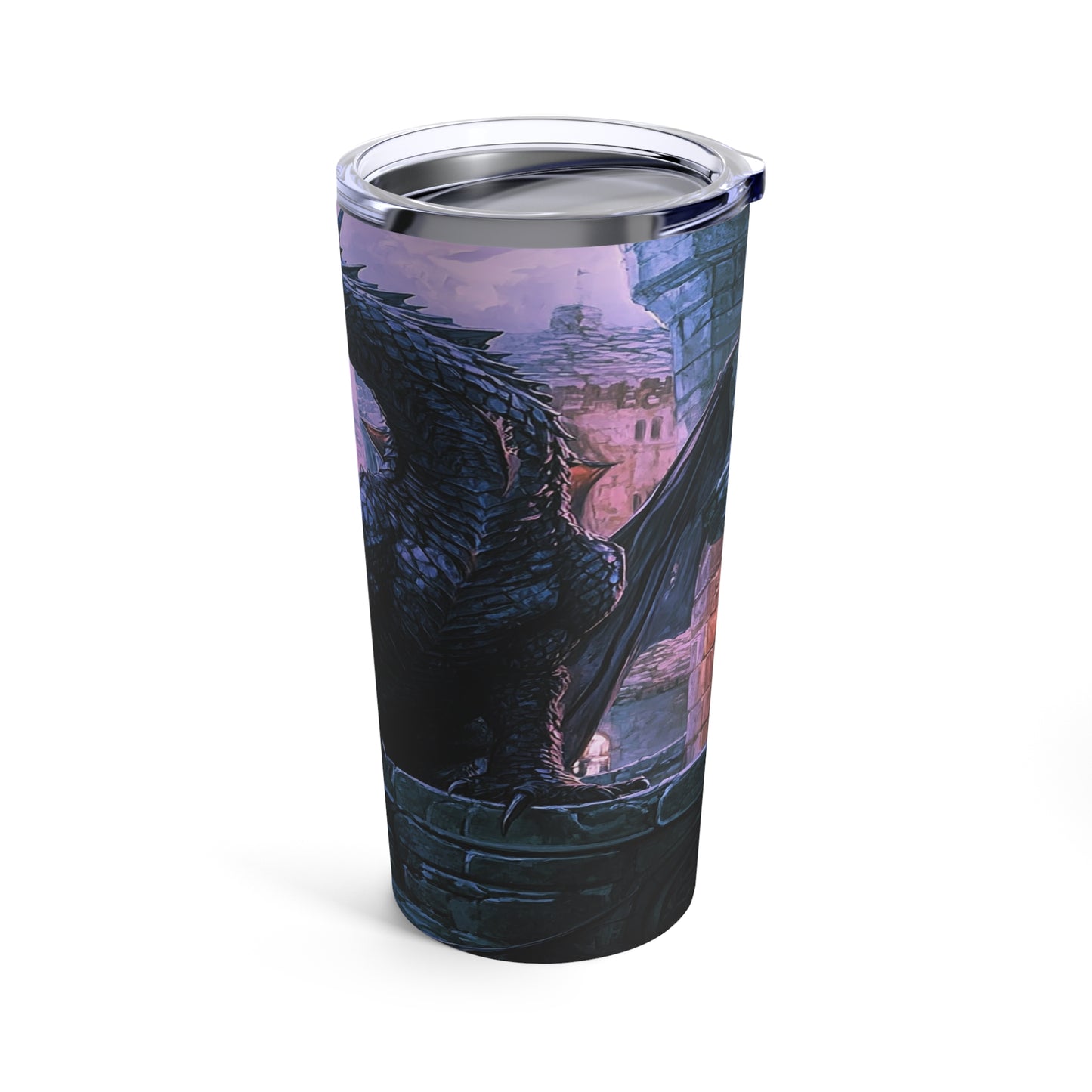 Ebonfire Guardian Steel Tumbler Drinkware MysMuse - Premium Tumbler from MysMuse - Just $37.95! Shop now at Mysterious Muse