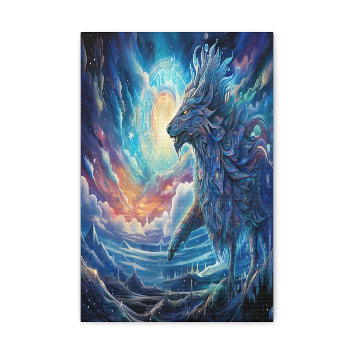 Cosmic Wolf Canvas Gallery Wraps MysMuse - Premium Canvas Gallery Wraps from MysMuse - Just $16.99! Shop now at Mysterious Muse