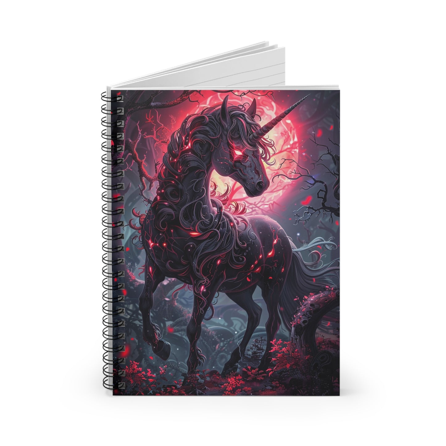 Nightmare Unicorn Spiral Notebook MysMuse - Premium Spiral Notebook from MysMuse - Just $14.99! Shop now at Mysterious Muse