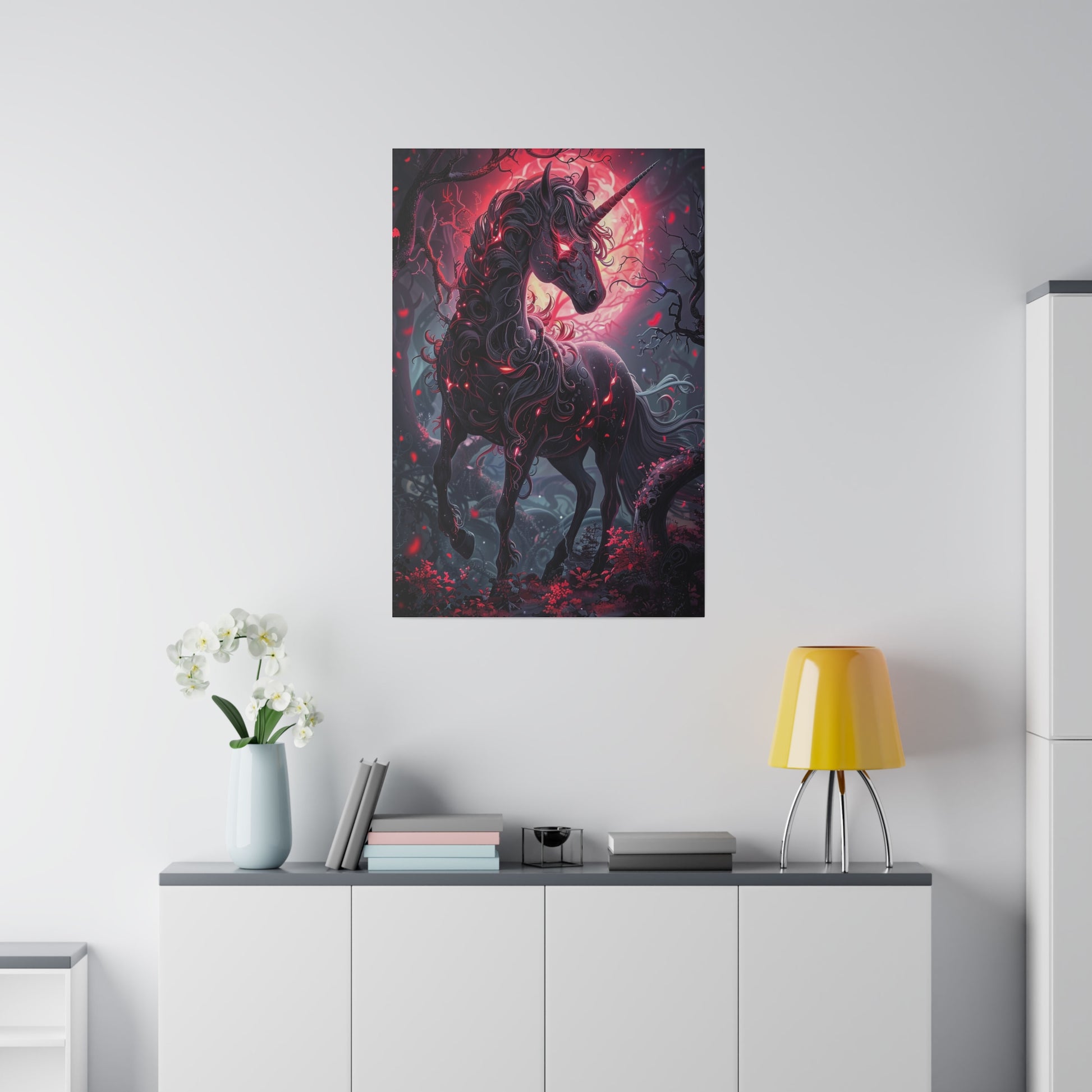 Nightmare Unicorn Matte Canvas Prints MysMuse - Premium Matte Canvas Prints from MysMuse - Just $41.99! Shop now at Mysterious Muse