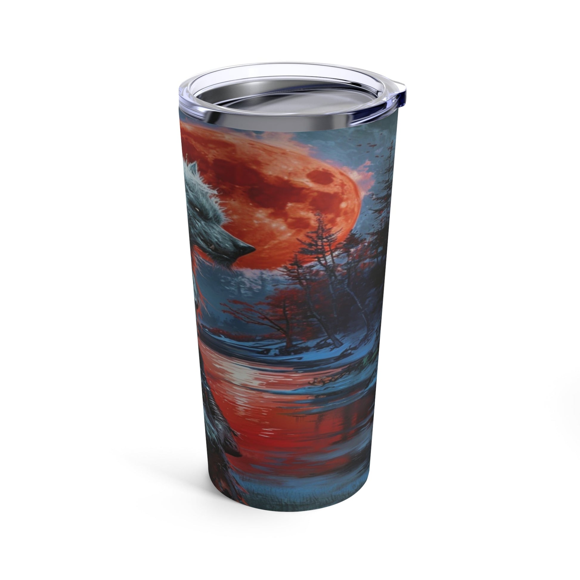Blood Moon Lycanthrope Steel Tumbler Drinkware MysMuse - Premium Tumbler from MysMuse - Just $37.95! Shop now at Mysterious Muse