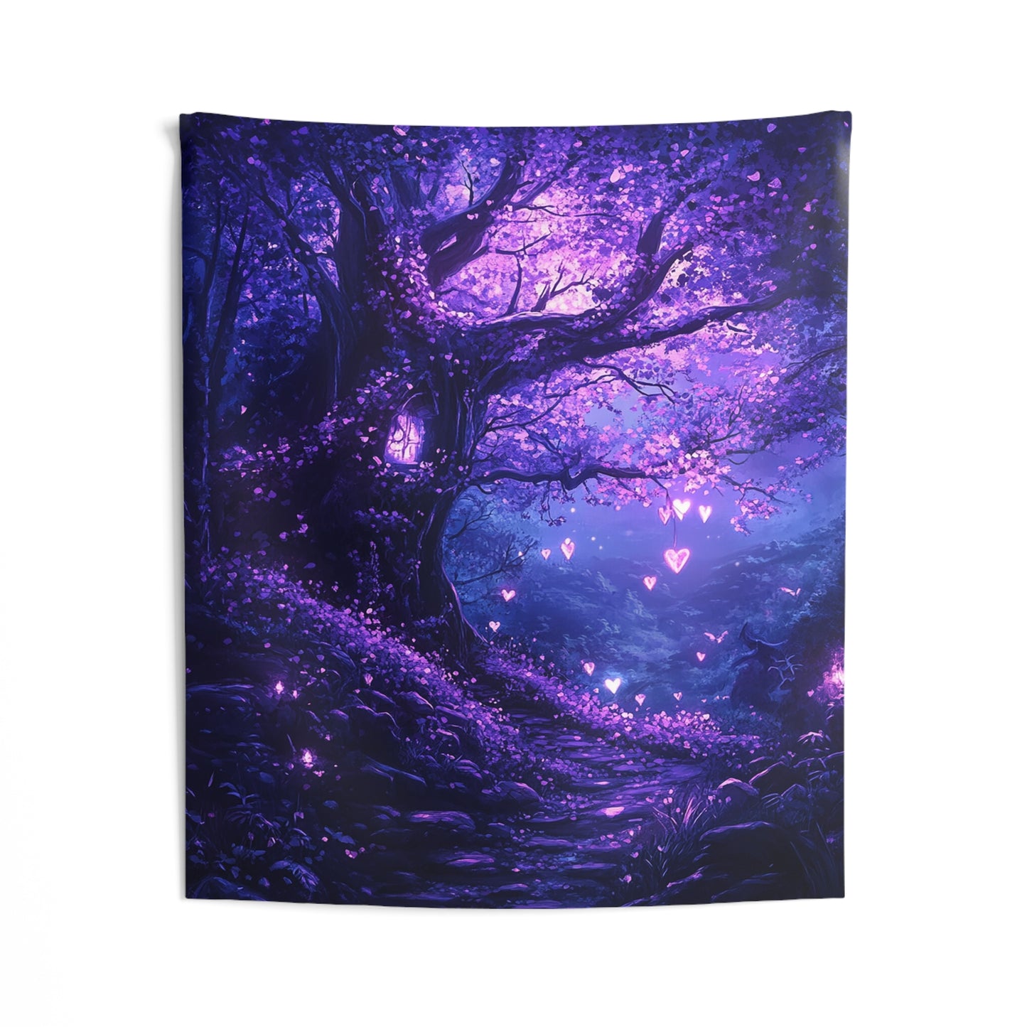 Luminary Hearts Path Decorative Wall Tapestry MysMuse - Premium Decorative Wall Tapestry from MysMuse - Just $26.99! Shop now at Mysterious Muse