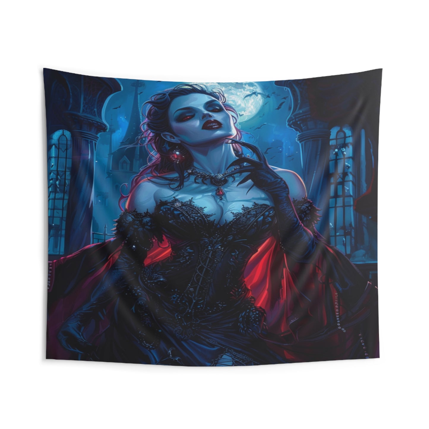 Sanguine Countess Decorative Wall Tapestry MysMuse - Premium Decorative Wall Tapestry from MysMuse - Just $26.99! Shop now at Mysterious Muse